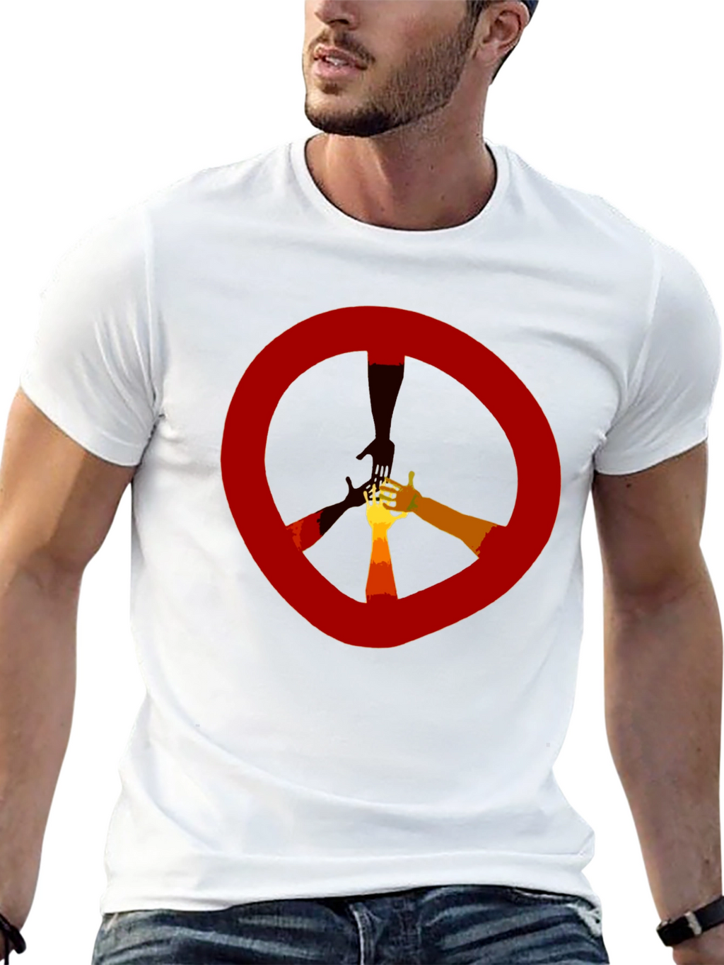 Peace Sign Hand Graphic Tee