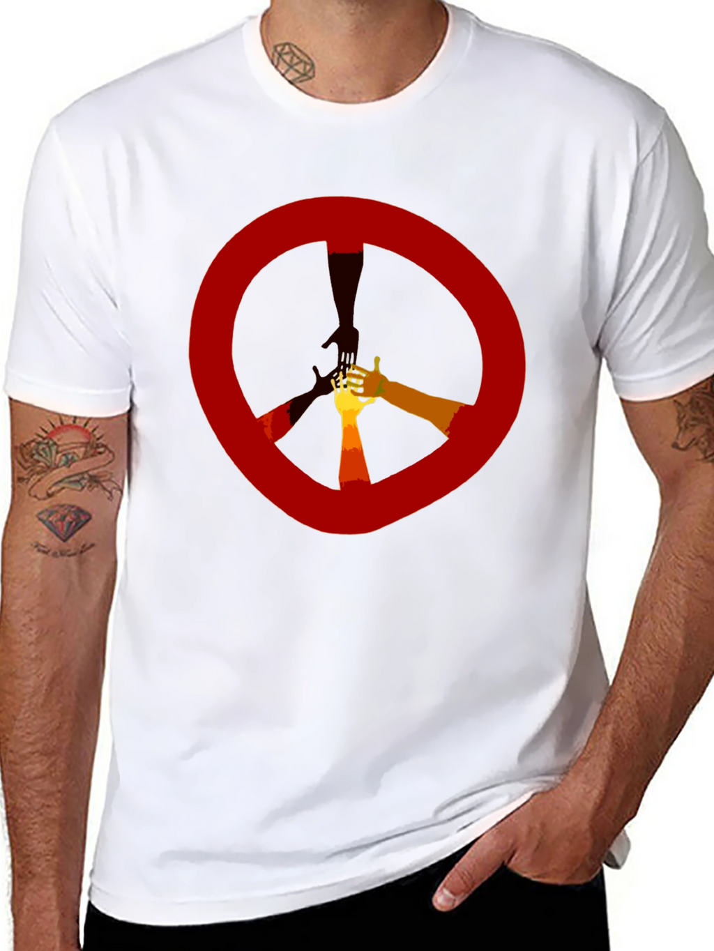 Peace Sign Hand Graphic Tee