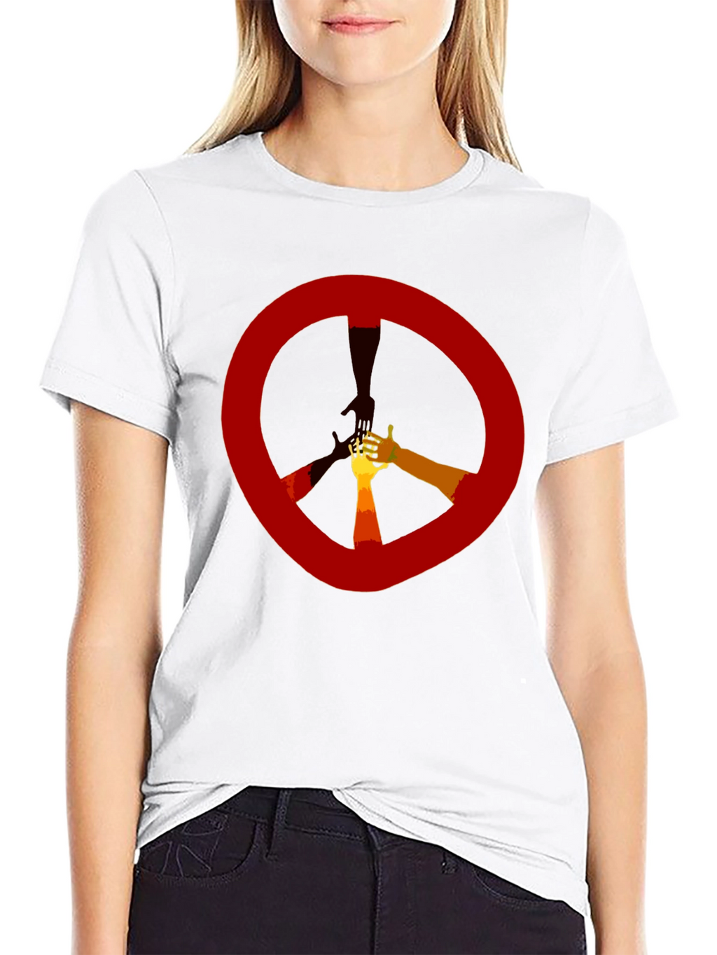 Peace Sign Hand Graphic Tee