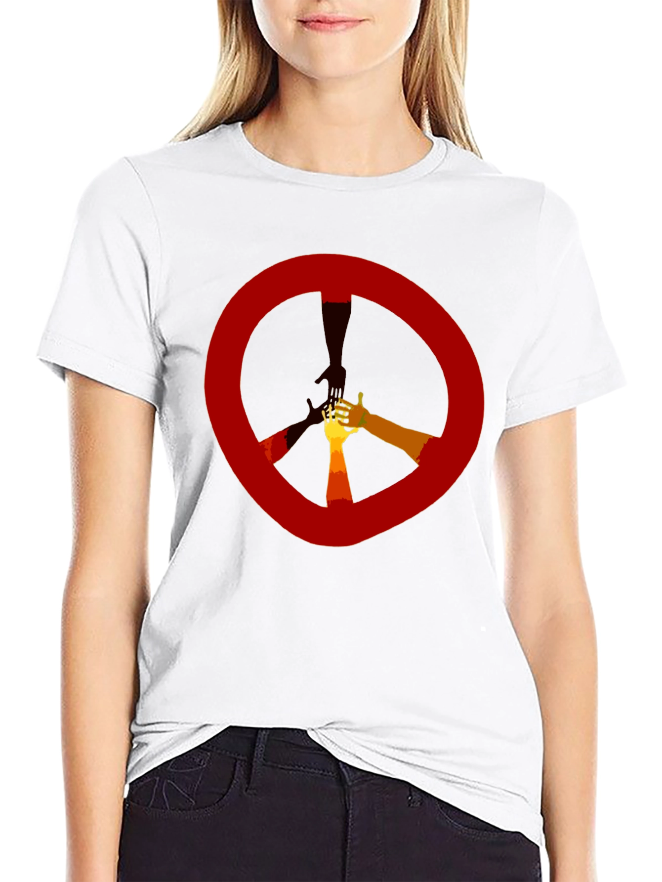 Peace Sign Hand Graphic Tee