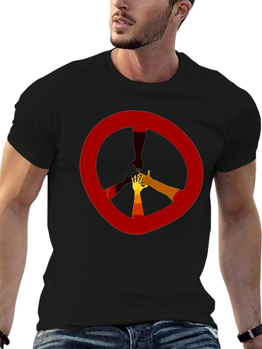 Peace Sign Hand Graphic Tee