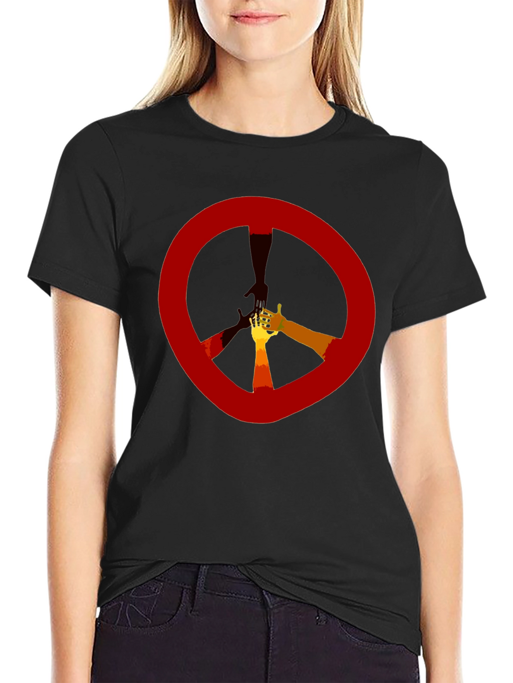 Peace Sign Hand Graphic Tee