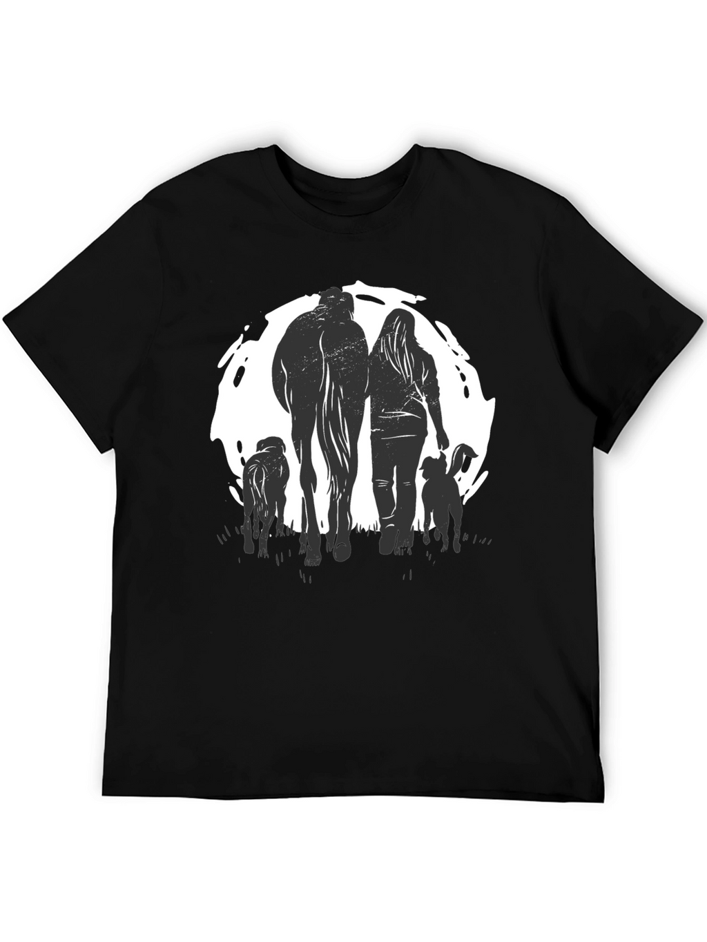 Horse Woman & Dogs Graphic Tee