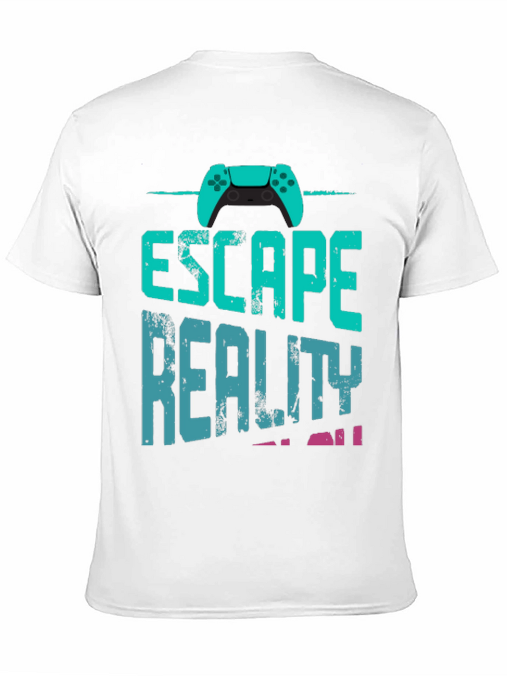 Escape Reality Gamer T-Shirt - Black Cotton Blend