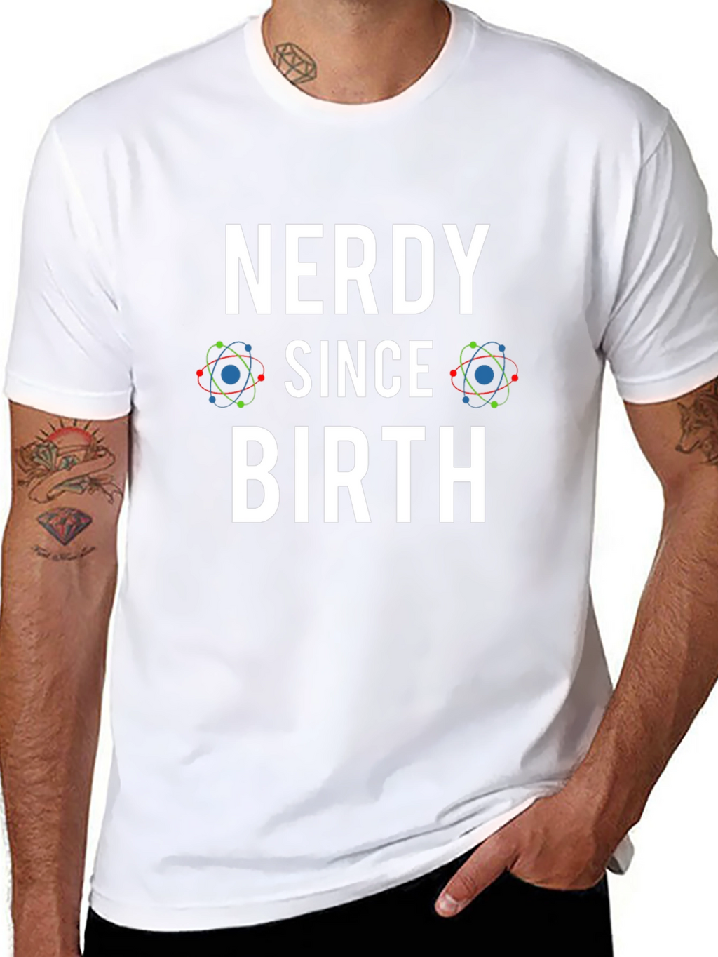 Nerdy Since Birth Black T-Shirt - Geek Chic