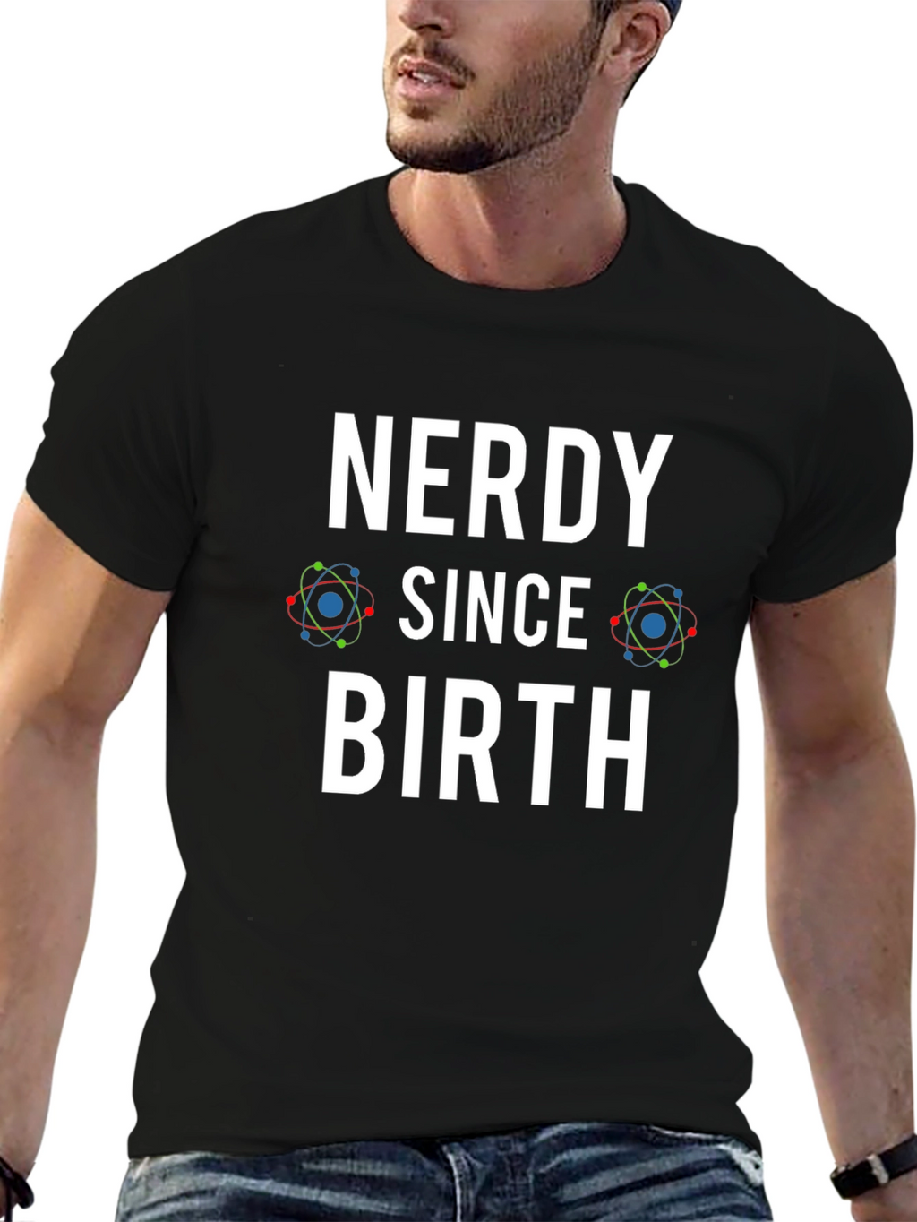 Nerdy Since Birth Black T-Shirt - Geek Chic