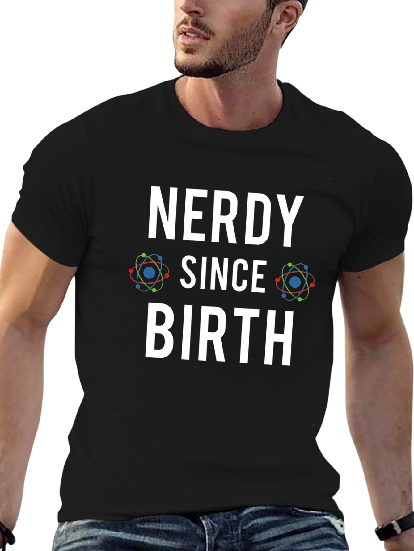 Nerdy Since Birth Black T-Shirt - Geek Chic