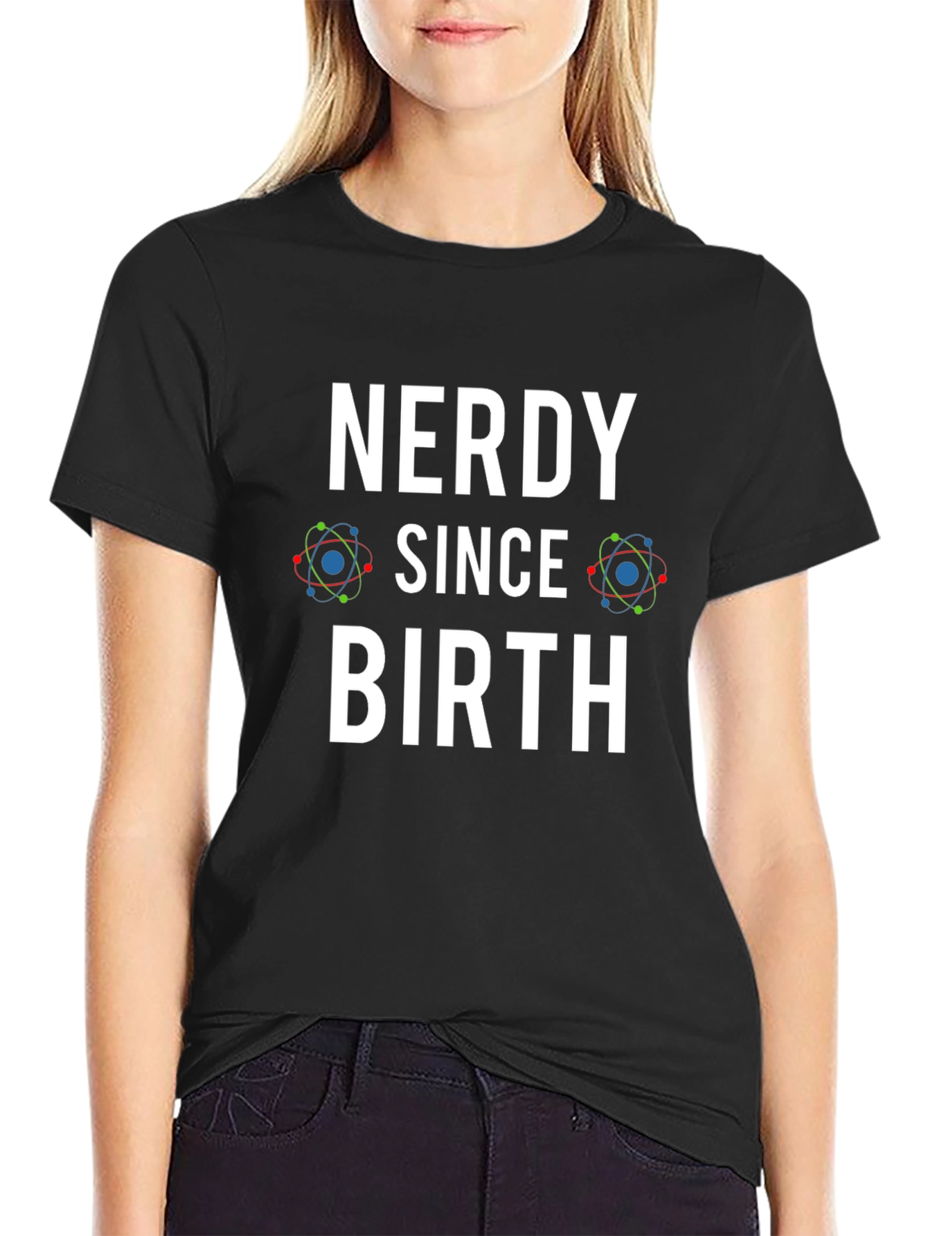 Nerdy Since Birth Black T-Shirt - Geek Chic