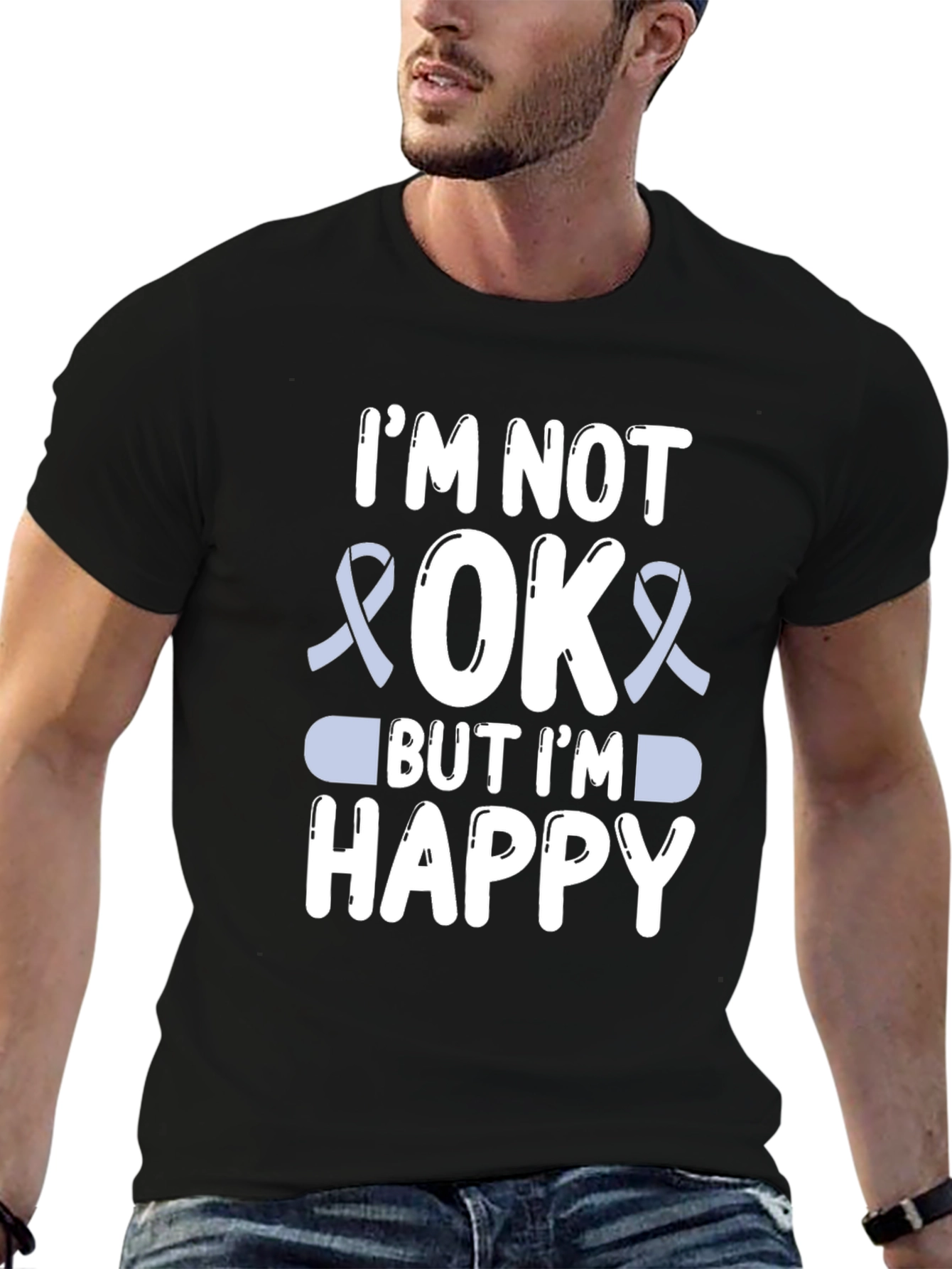 Im Not Okay But Im Happy Graphic T-Shirt