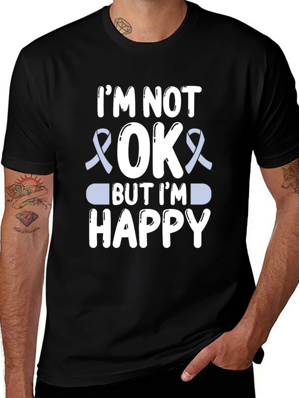 Im Not Okay But Im Happy Graphic T-Shirt