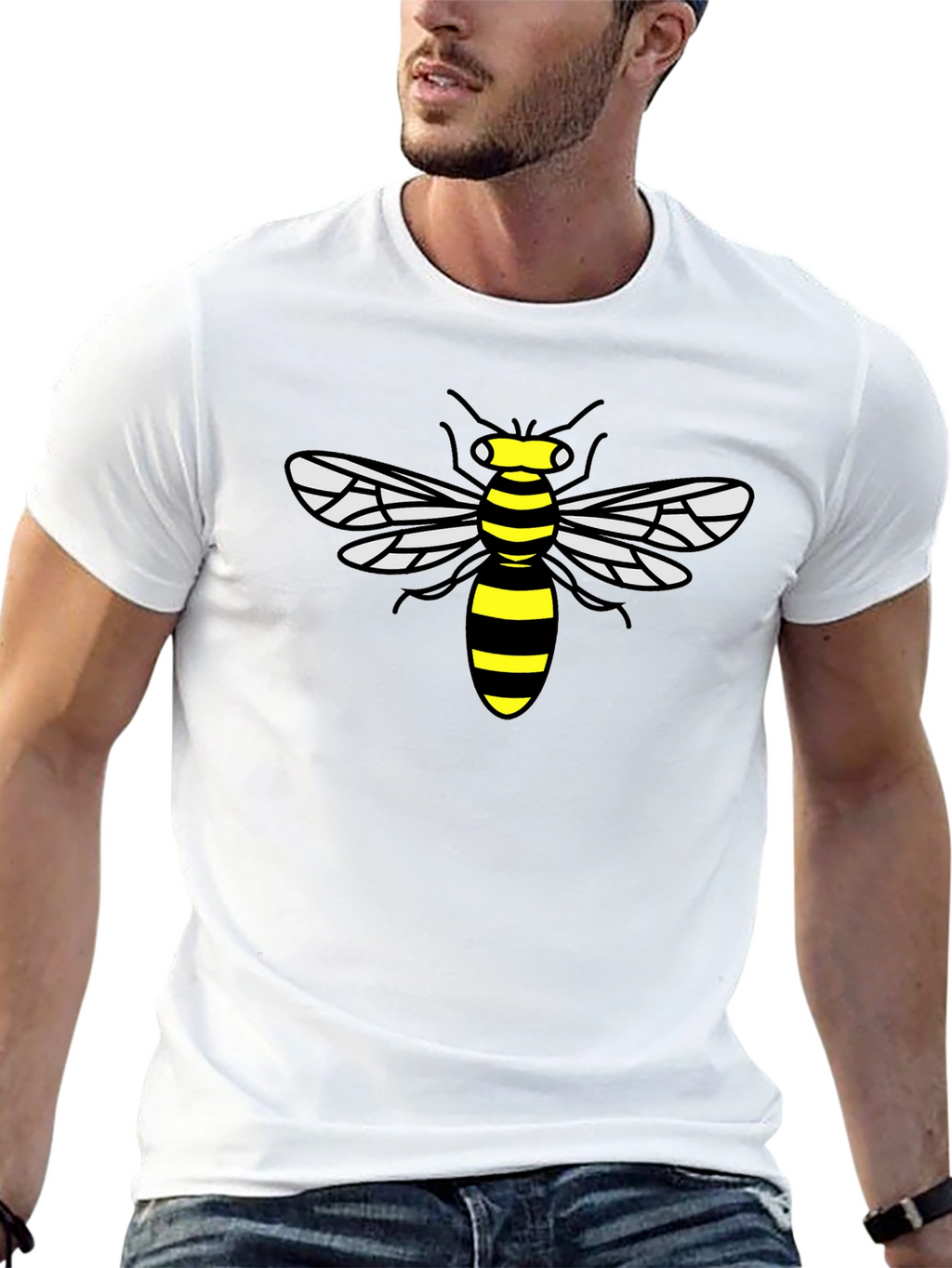 Bumble Bee Graphic T-Shirt - Black
