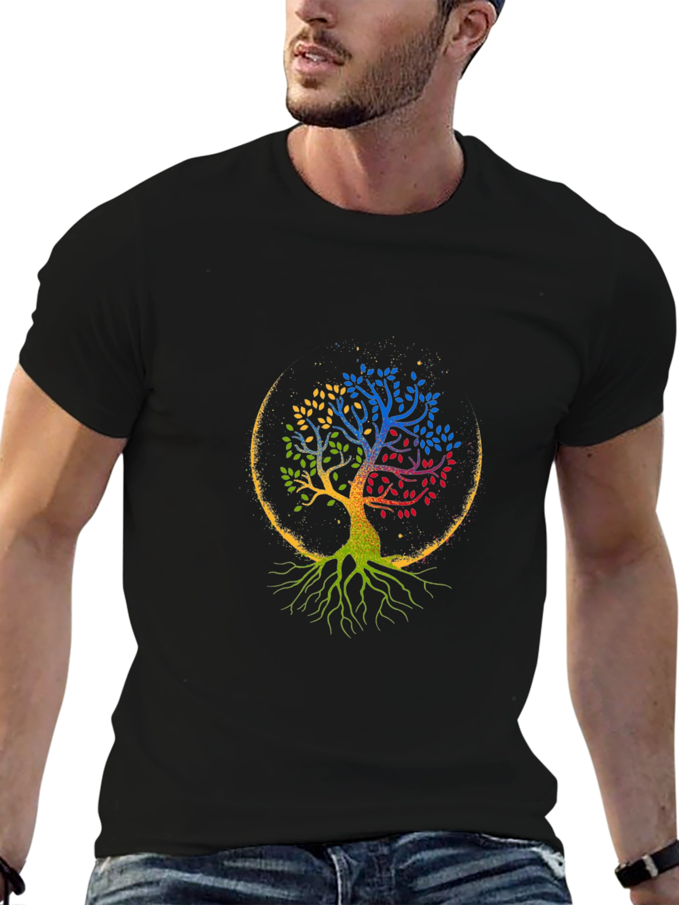 Rainbow Tree of Life Graphic T-Shirt