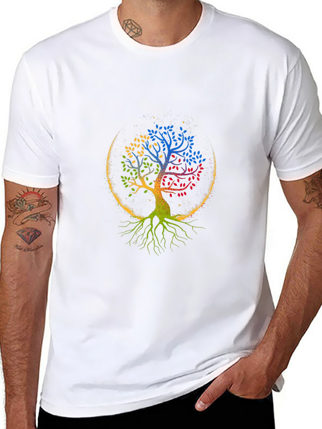Rainbow Tree of Life Graphic T-Shirt