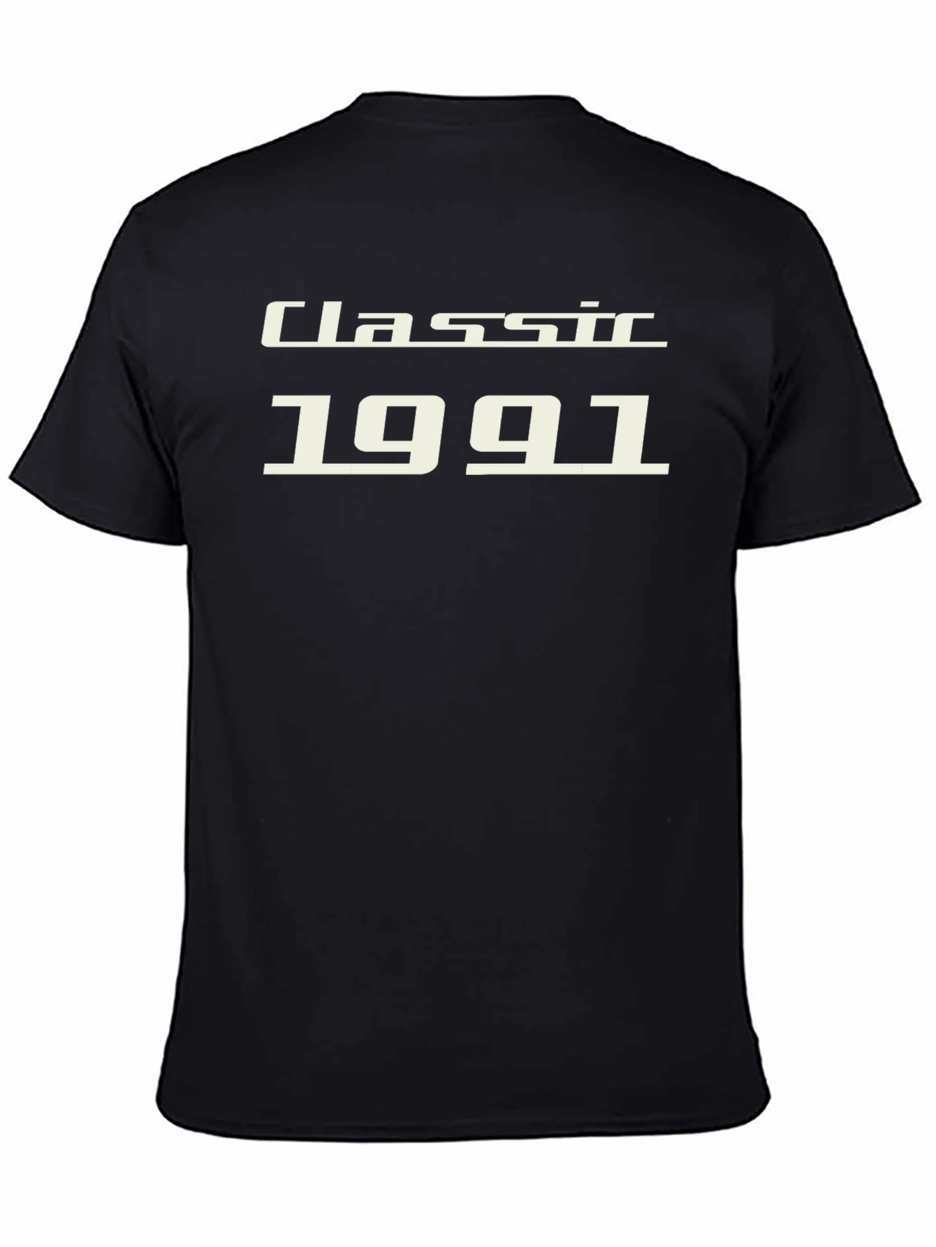 Classic 1991 Black Graphic Tee - Vintage Style