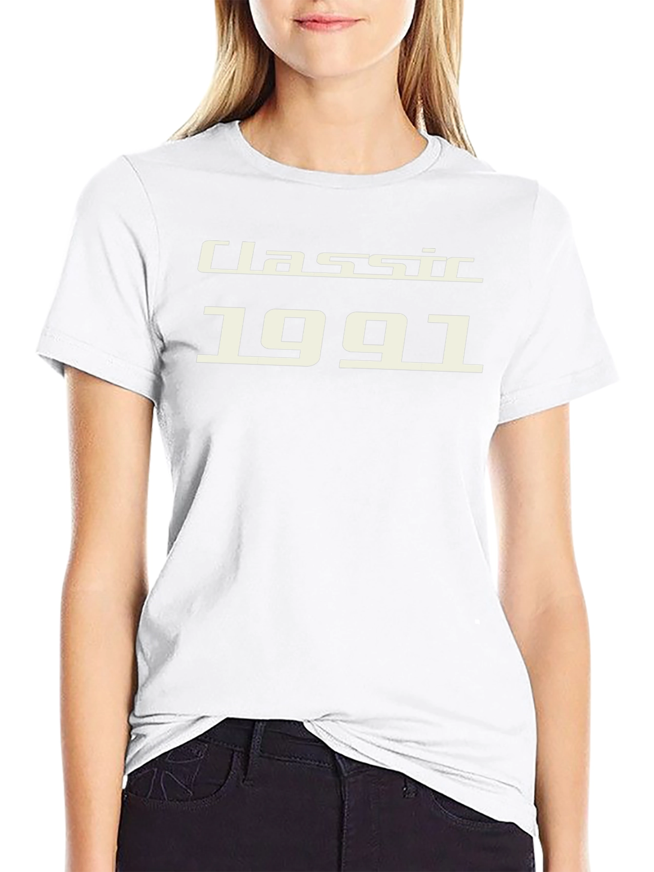 Classic 1991 Black Graphic Tee - Vintage Style