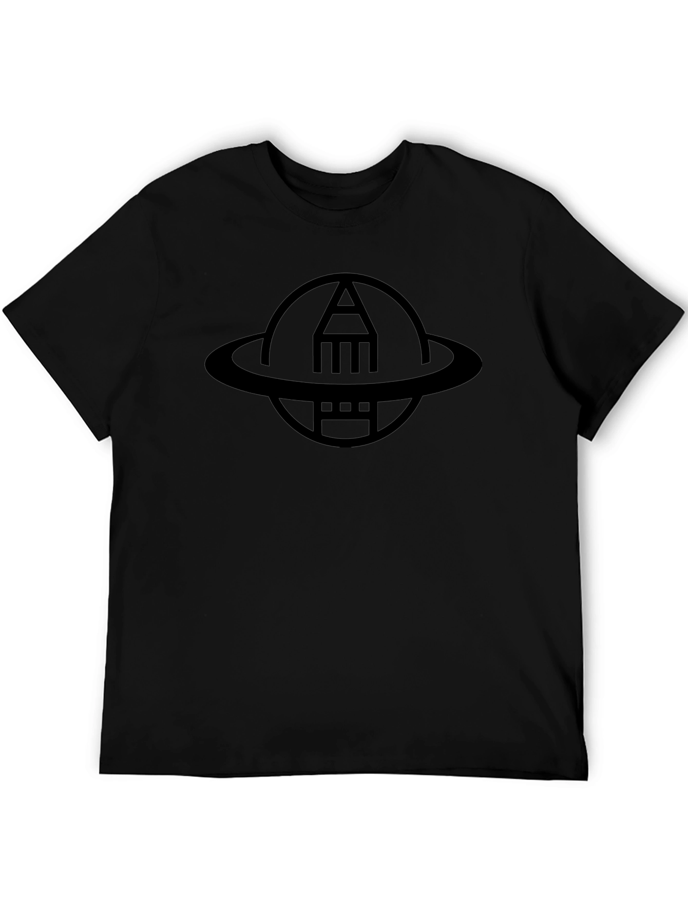 Astronaut Pencil Black T-Shirt