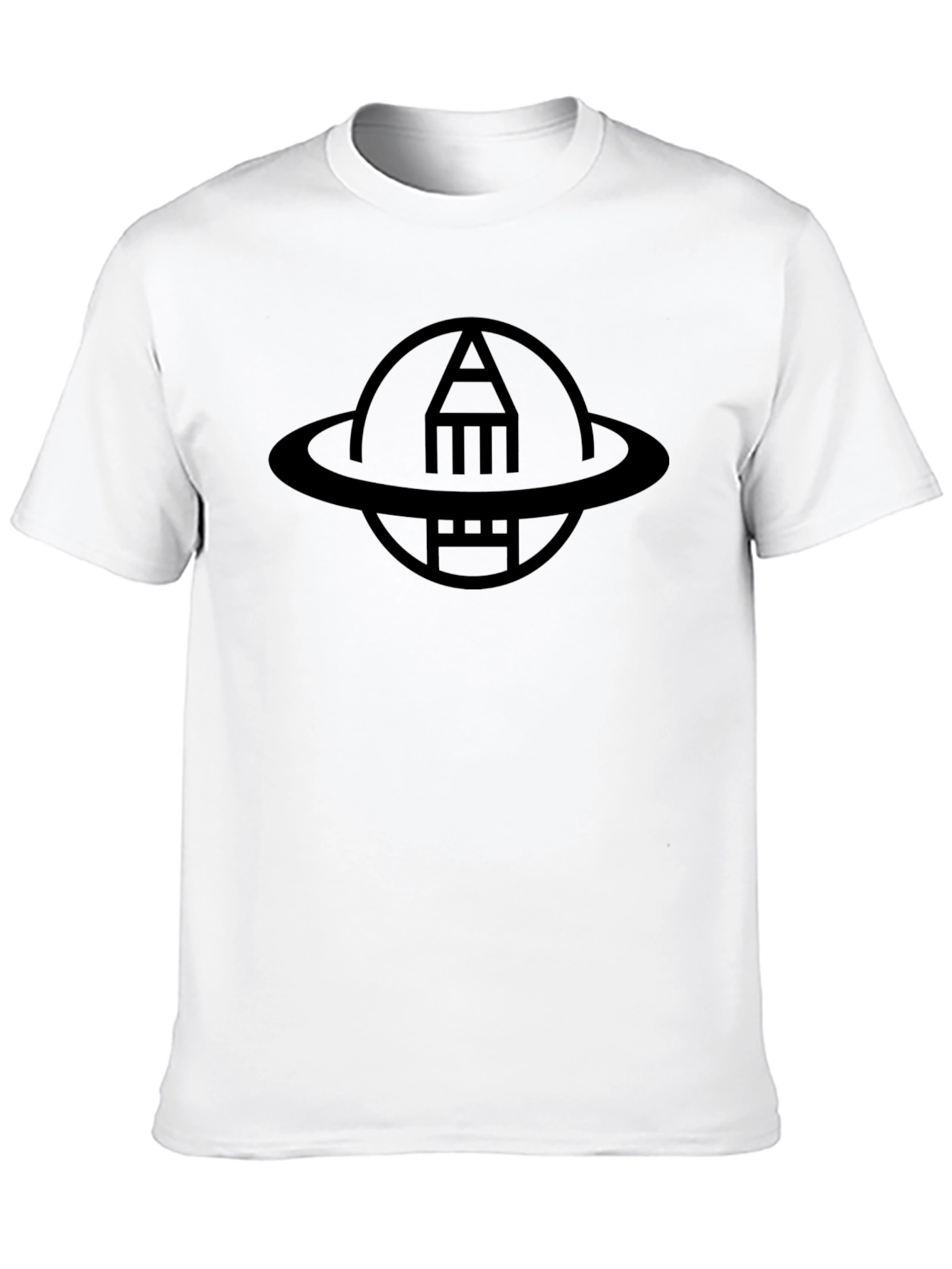 Astronaut Pencil Black T-Shirt