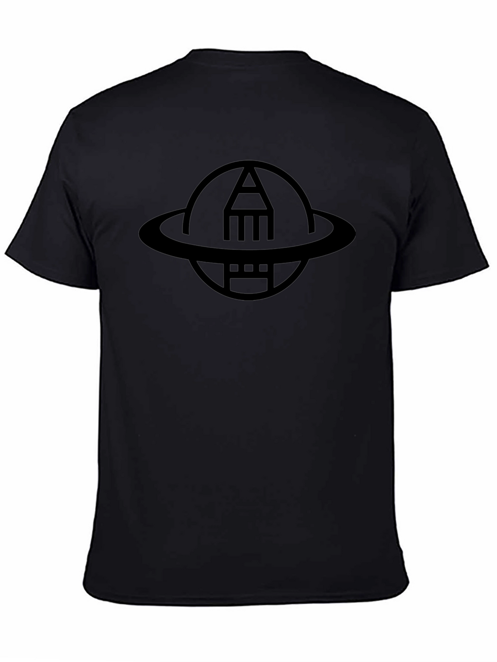 Astronaut Pencil Black T-Shirt