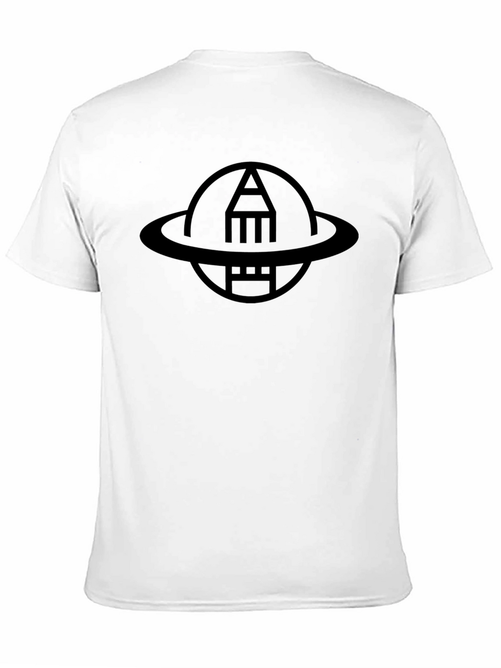Astronaut Pencil Black T-Shirt