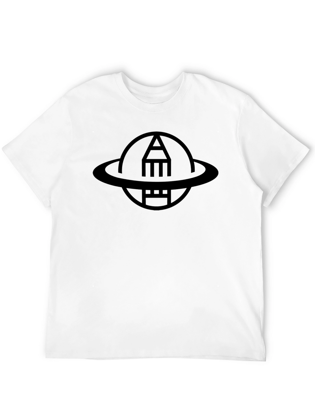 Astronaut Pencil Black T-Shirt