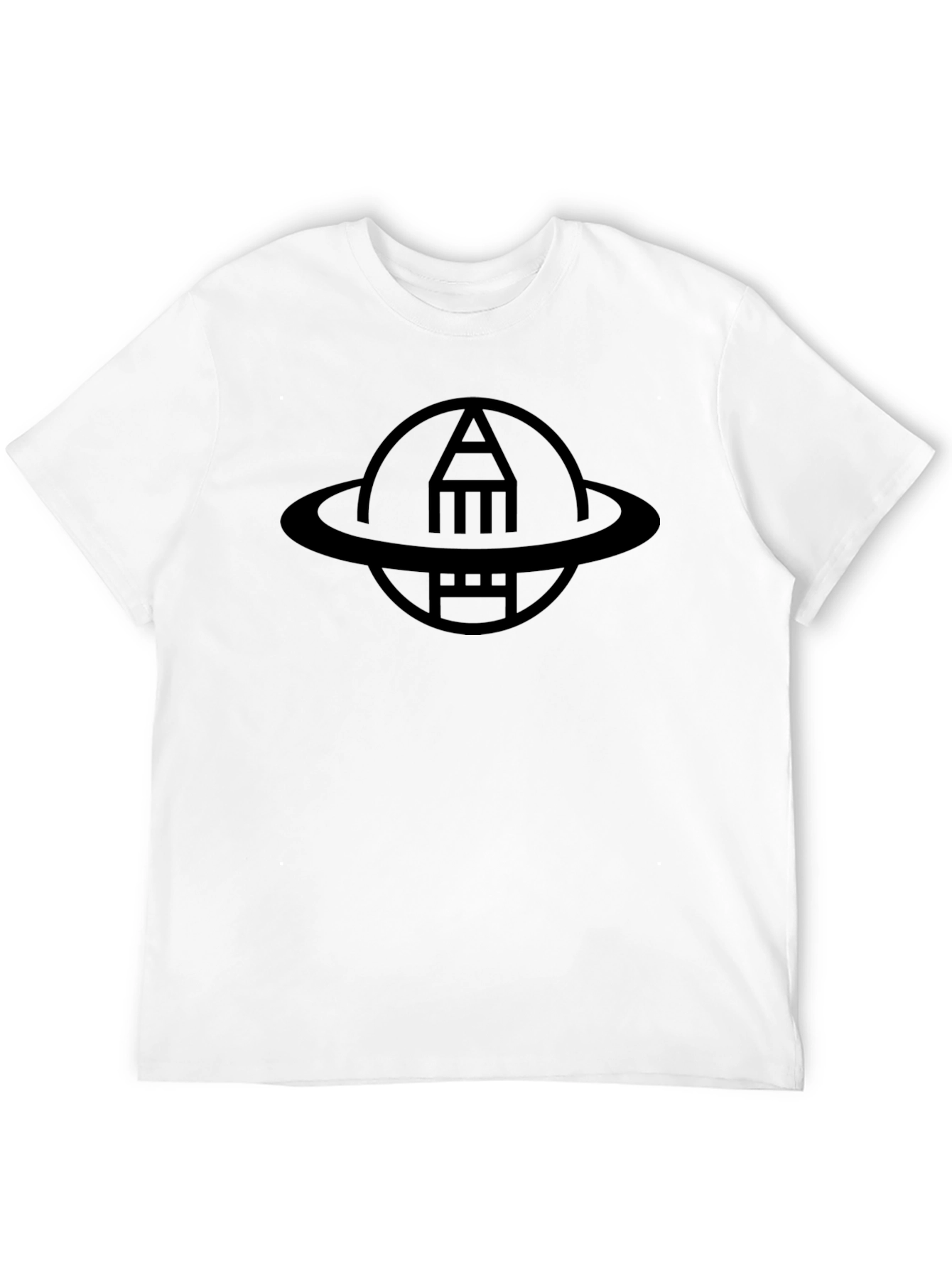Astronaut Pencil Black T-Shirt