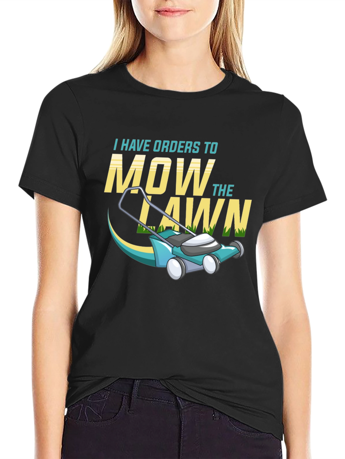 Mow the Lawn T-Shirt - Funny Yard Work Tee