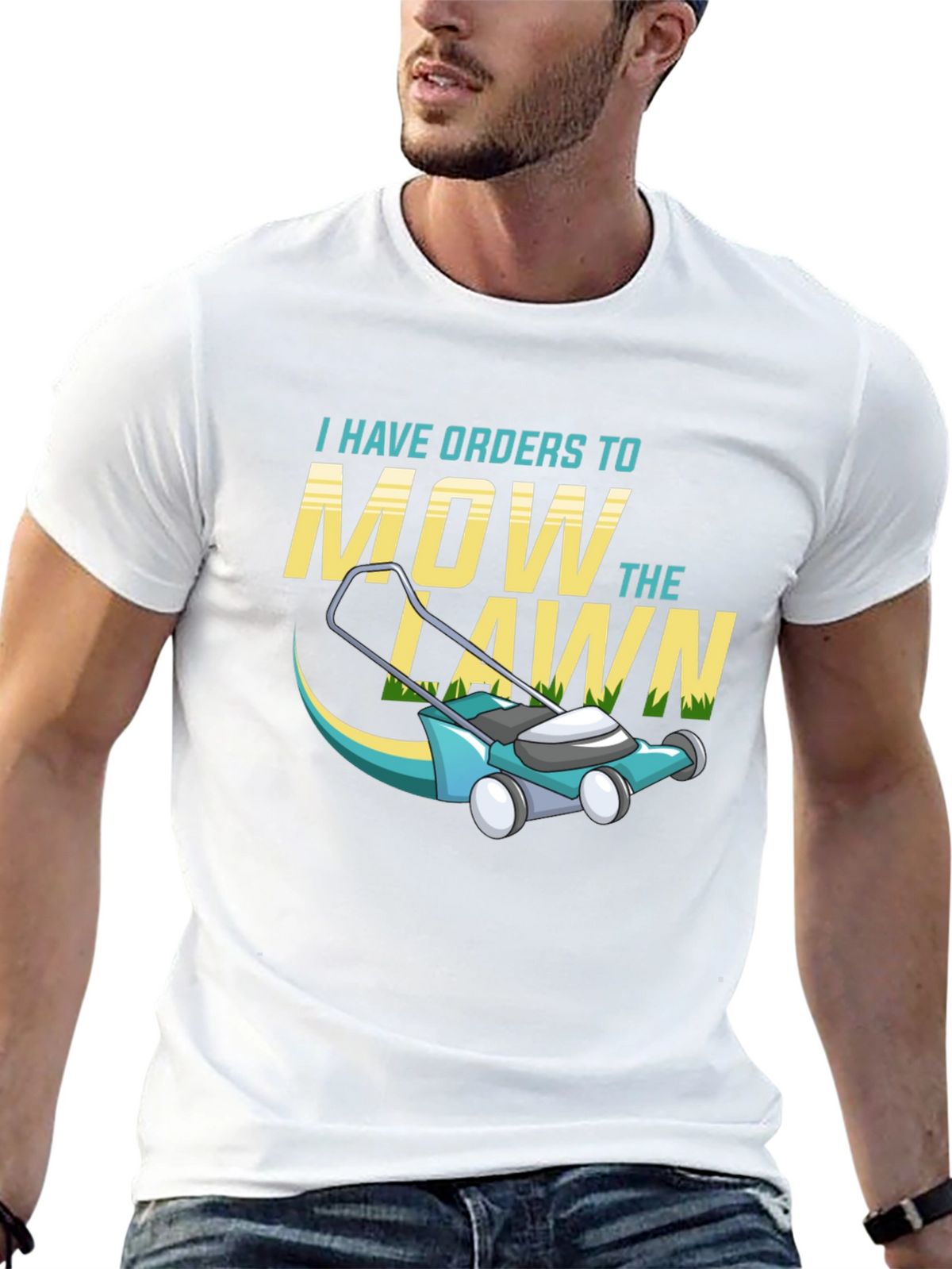 Mow the Lawn T-Shirt - Funny Yard Work Tee