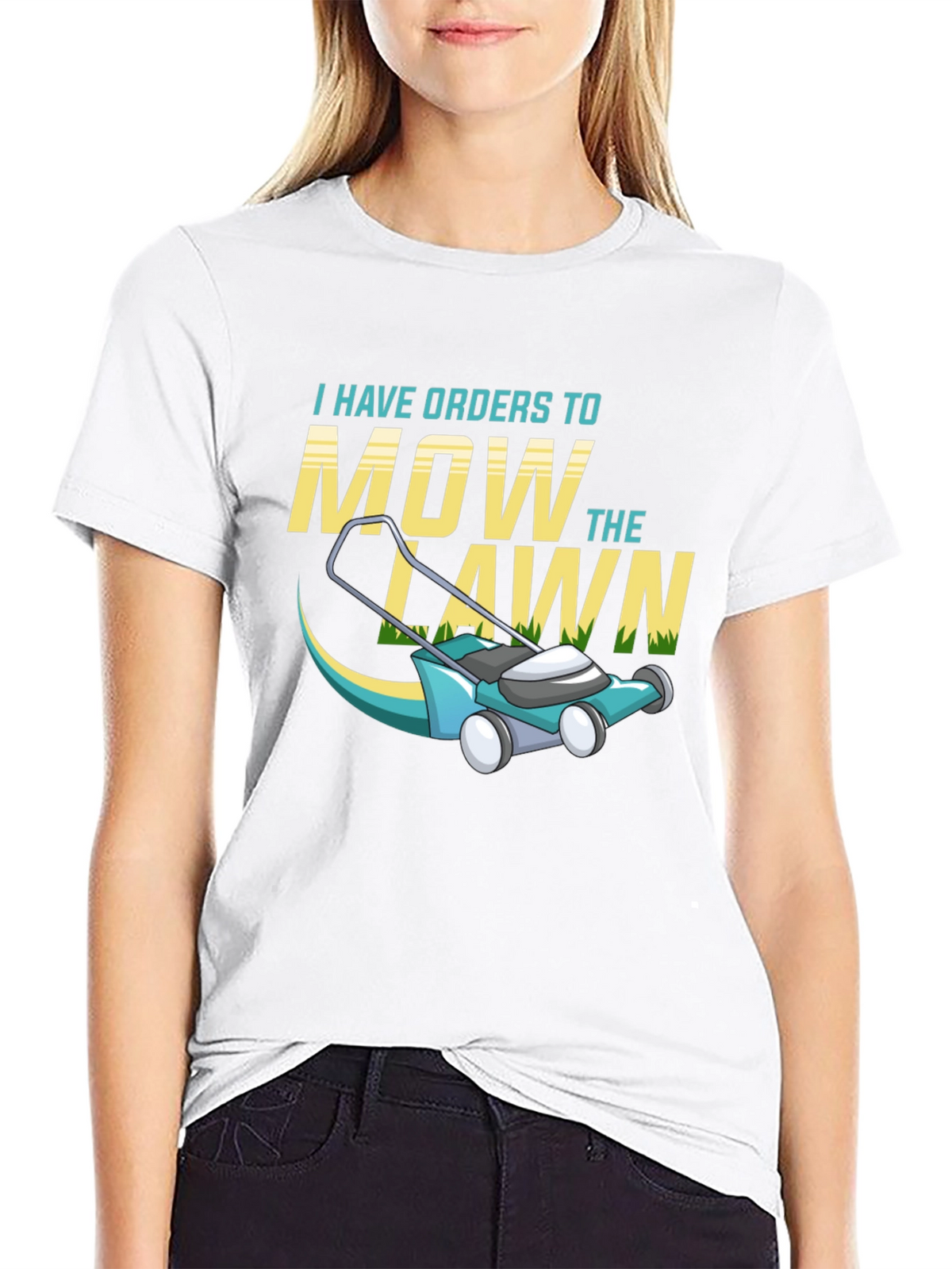 Mow the Lawn T-Shirt - Funny Yard Work Tee