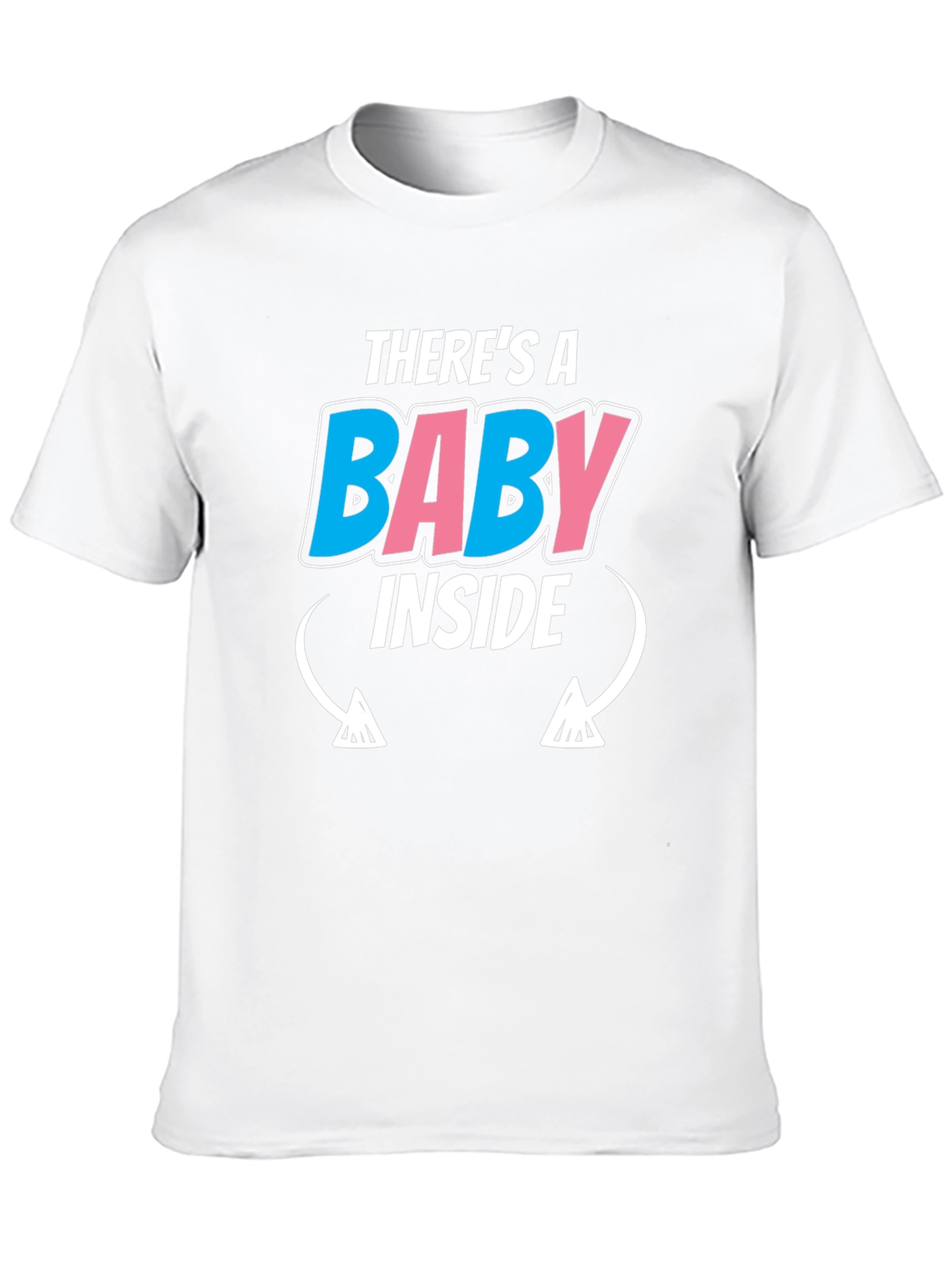 Theres A Baby Inside Mens T-Shirt