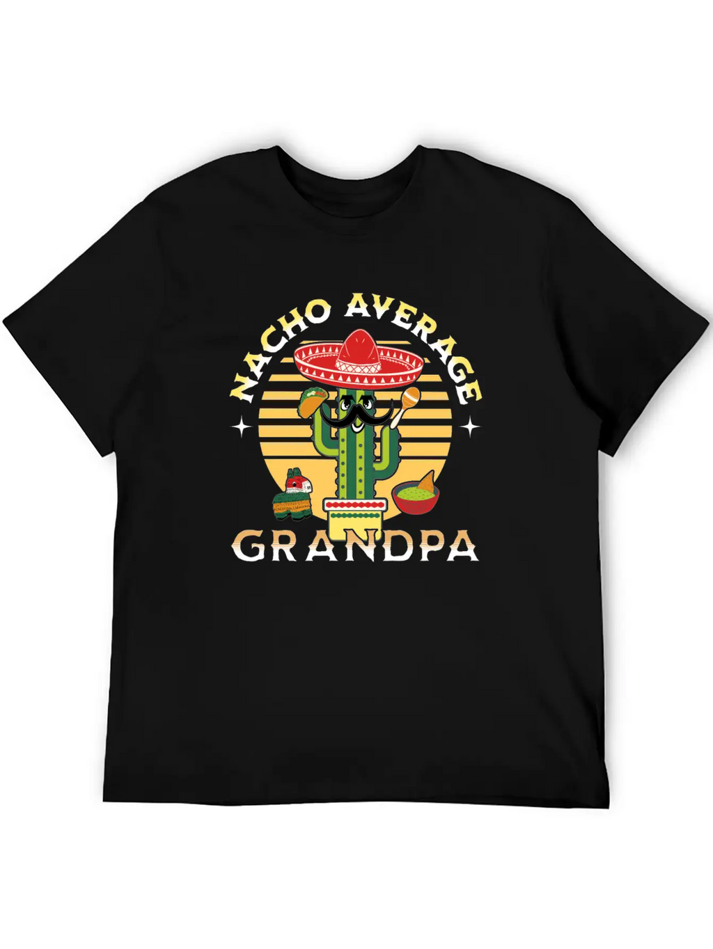 Nacho Average Mexicano Mexican Grandpa Grandad Timeless Short Sleeve Tee – Comfy And Minimalist Design