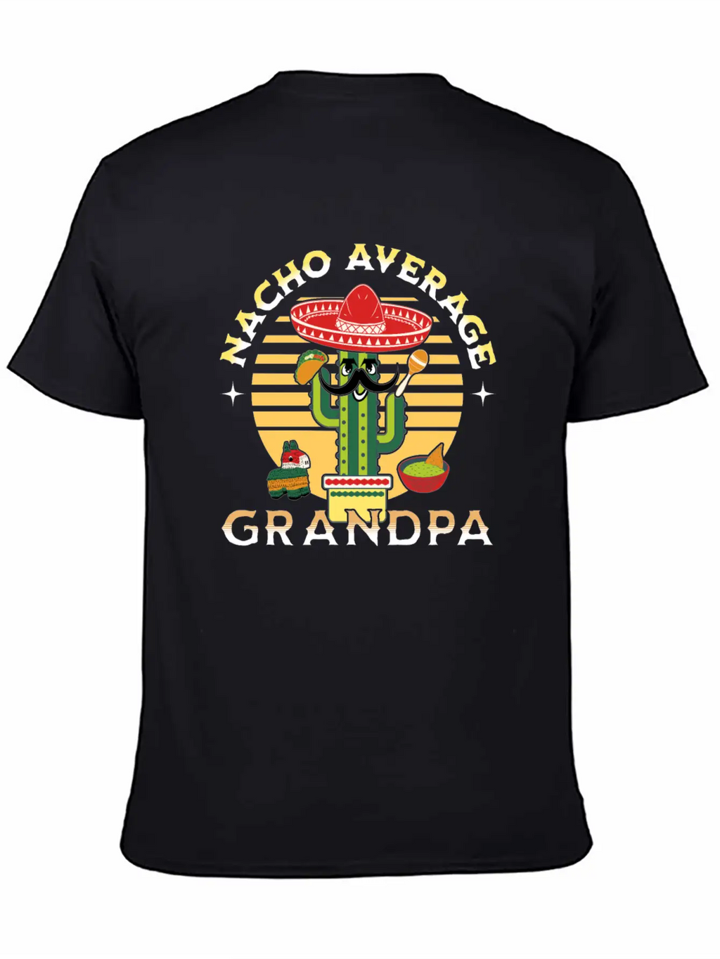 Nacho Average Mexicano Mexican Grandpa Grandad Timeless Short Sleeve Tee – Comfy And Minimalist Design