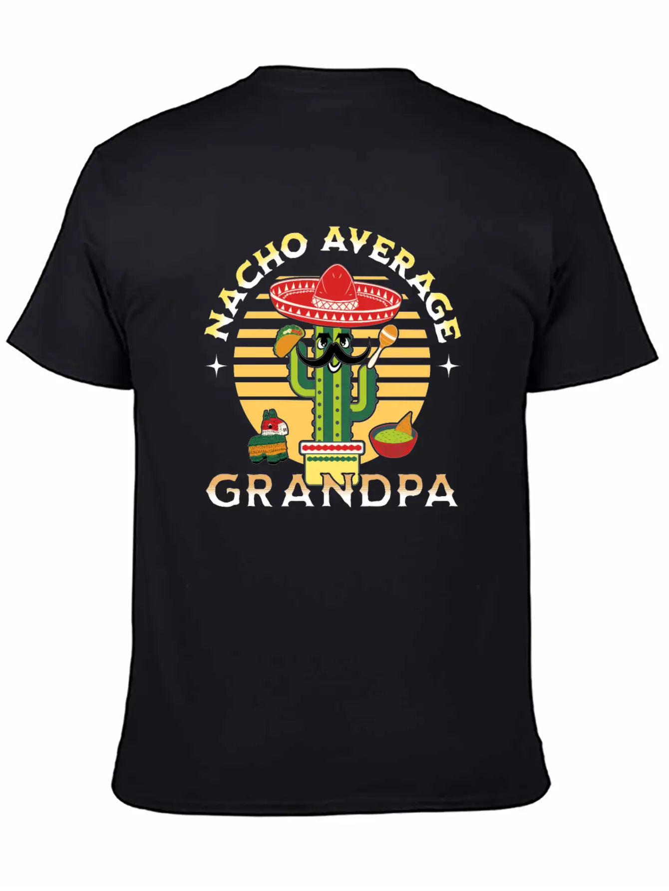 Nacho Average Mexicano Mexican Grandpa Grandad Timeless Short Sleeve Tee – Comfy And Minimalist Design