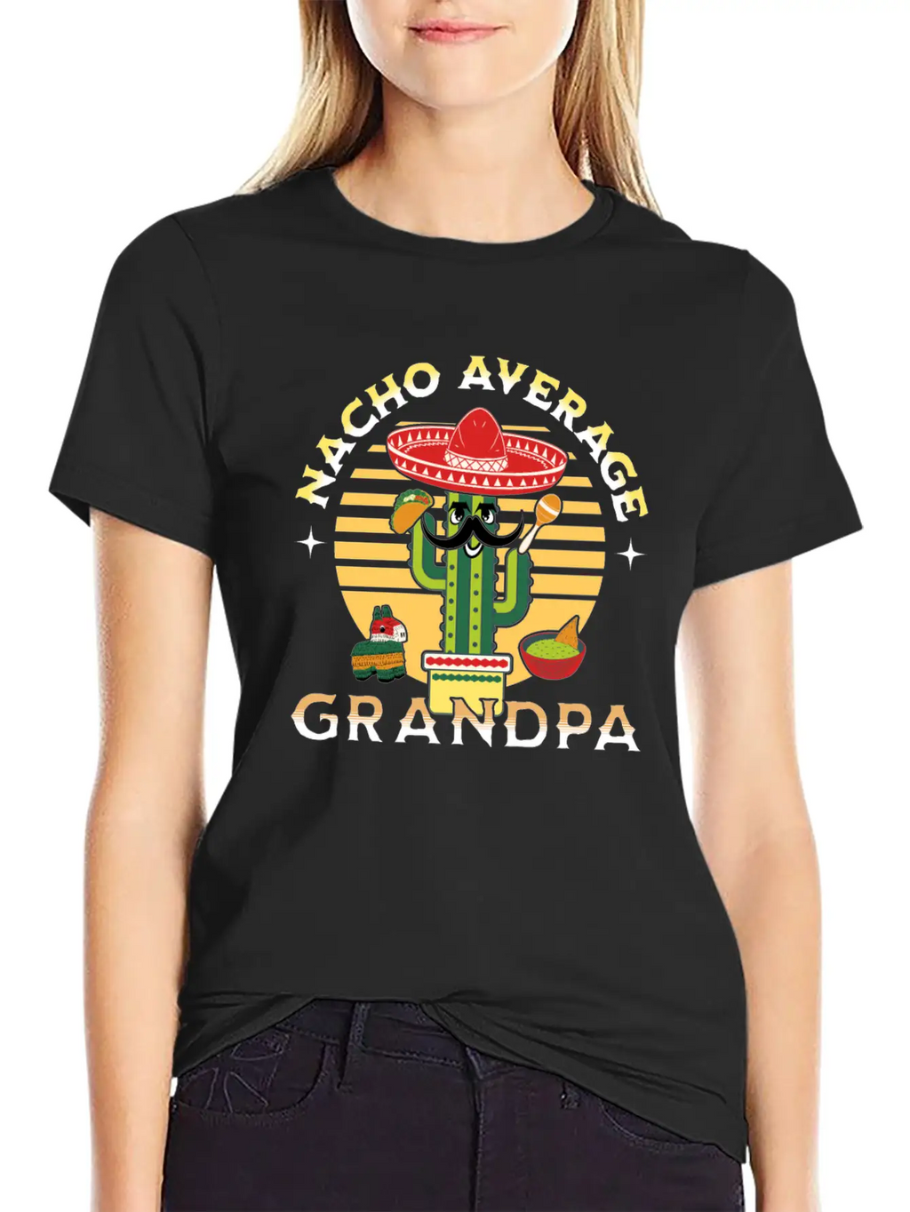 Nacho Average Mexicano Mexican Grandpa Grandad Timeless Short Sleeve Tee – Comfy And Minimalist Design