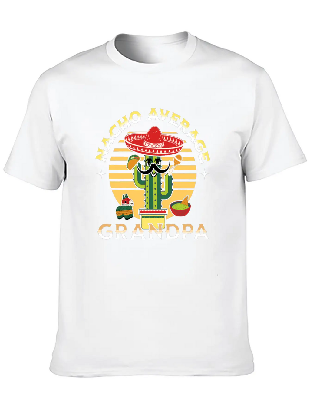 Nacho Average Mexicano Mexican Grandpa Grandad Timeless Short Sleeve Tee – Comfy And Minimalist Design