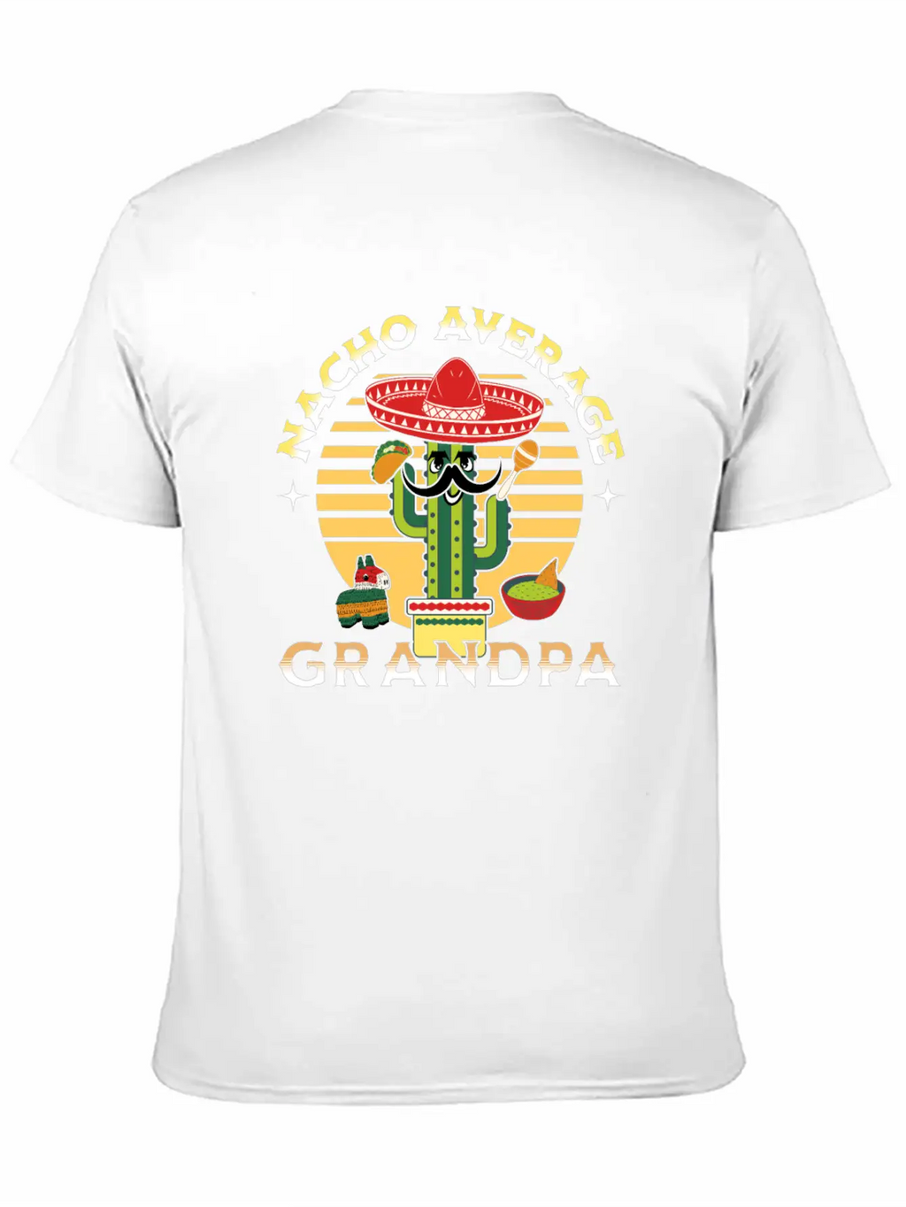 Nacho Average Mexicano Mexican Grandpa Grandad Timeless Short Sleeve Tee – Comfy And Minimalist Design