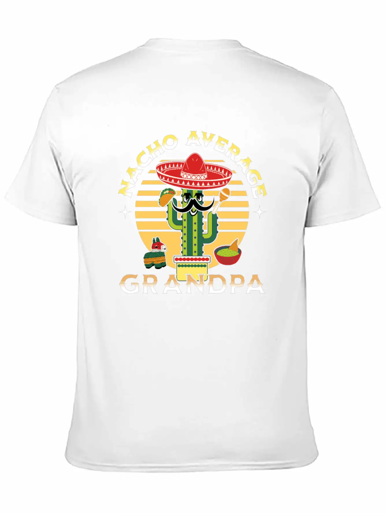 Nacho Average Mexicano Mexican Grandpa Grandad Timeless Short Sleeve Tee – Comfy And Minimalist Design
