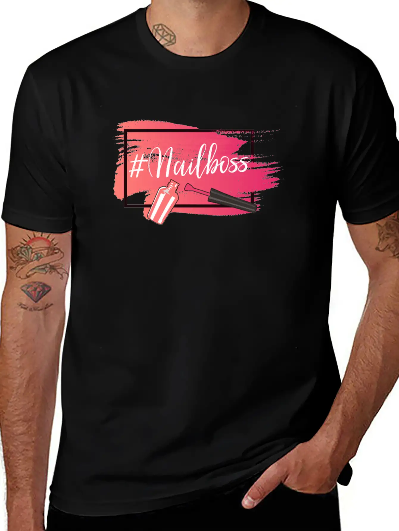 Nail Polish Design For A Beauty Breathable Soft Cotton T-Shirt – Timeless Casual Look