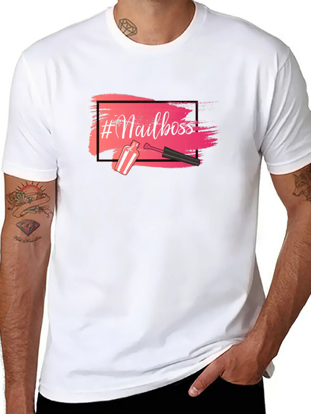 Nail Polish Design For A Beauty Breathable Soft Cotton T-Shirt – Timeless Casual Look