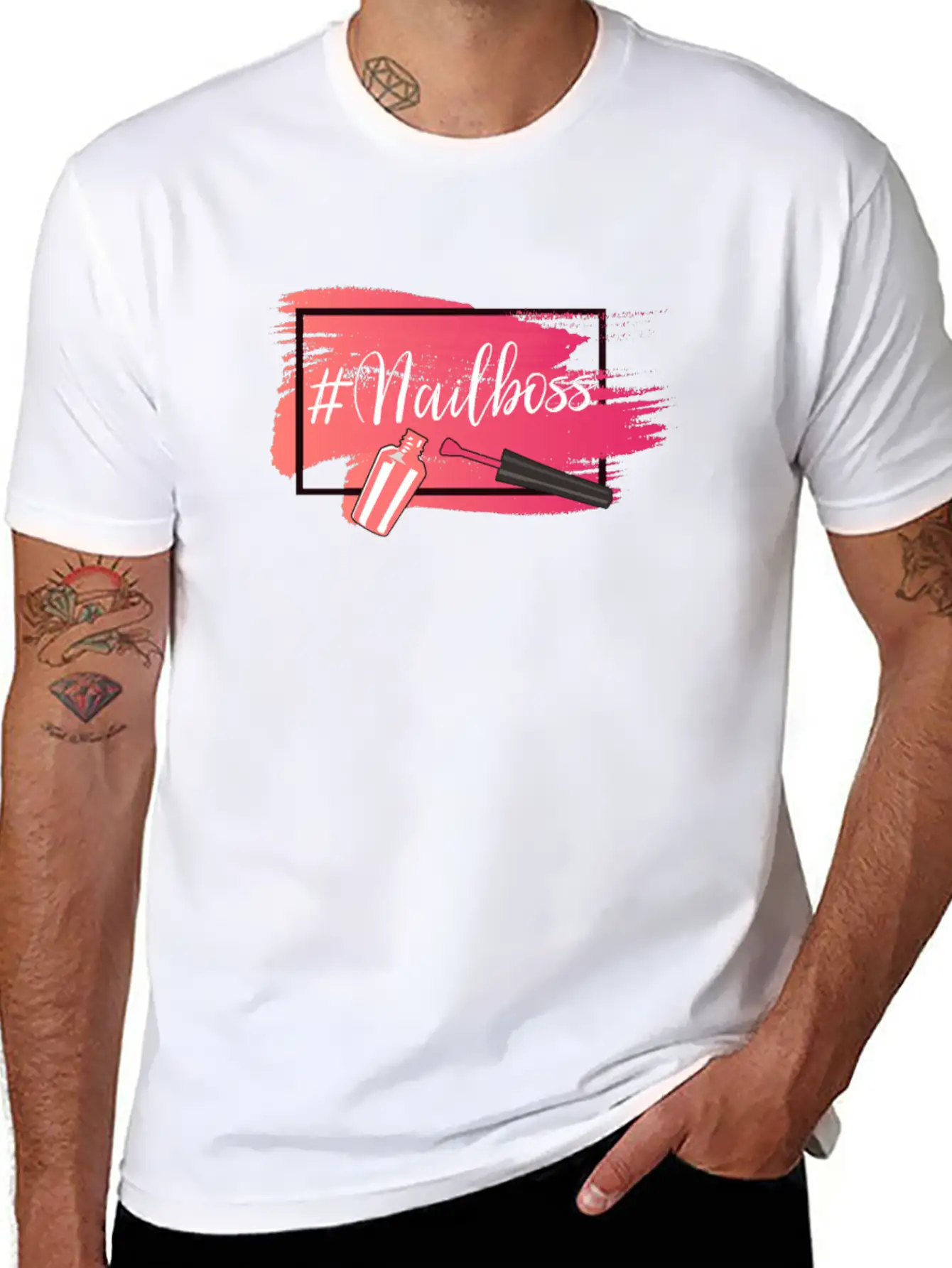 Nail Polish Design For A Beauty Breathable Soft Cotton T-Shirt – Timeless Casual Look