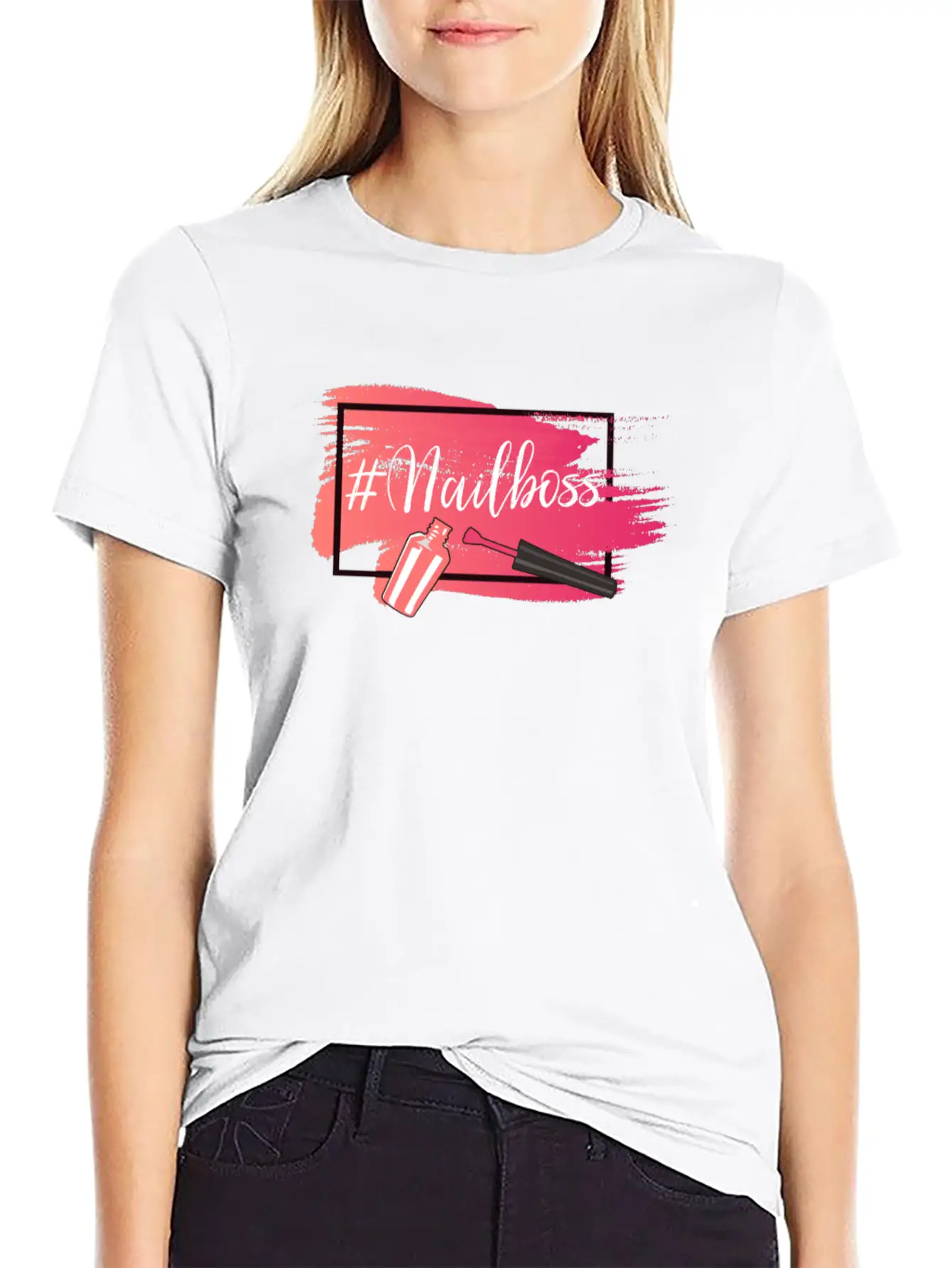 Nail Polish Design For A Beauty Breathable Soft Cotton T-Shirt – Timeless Casual Look