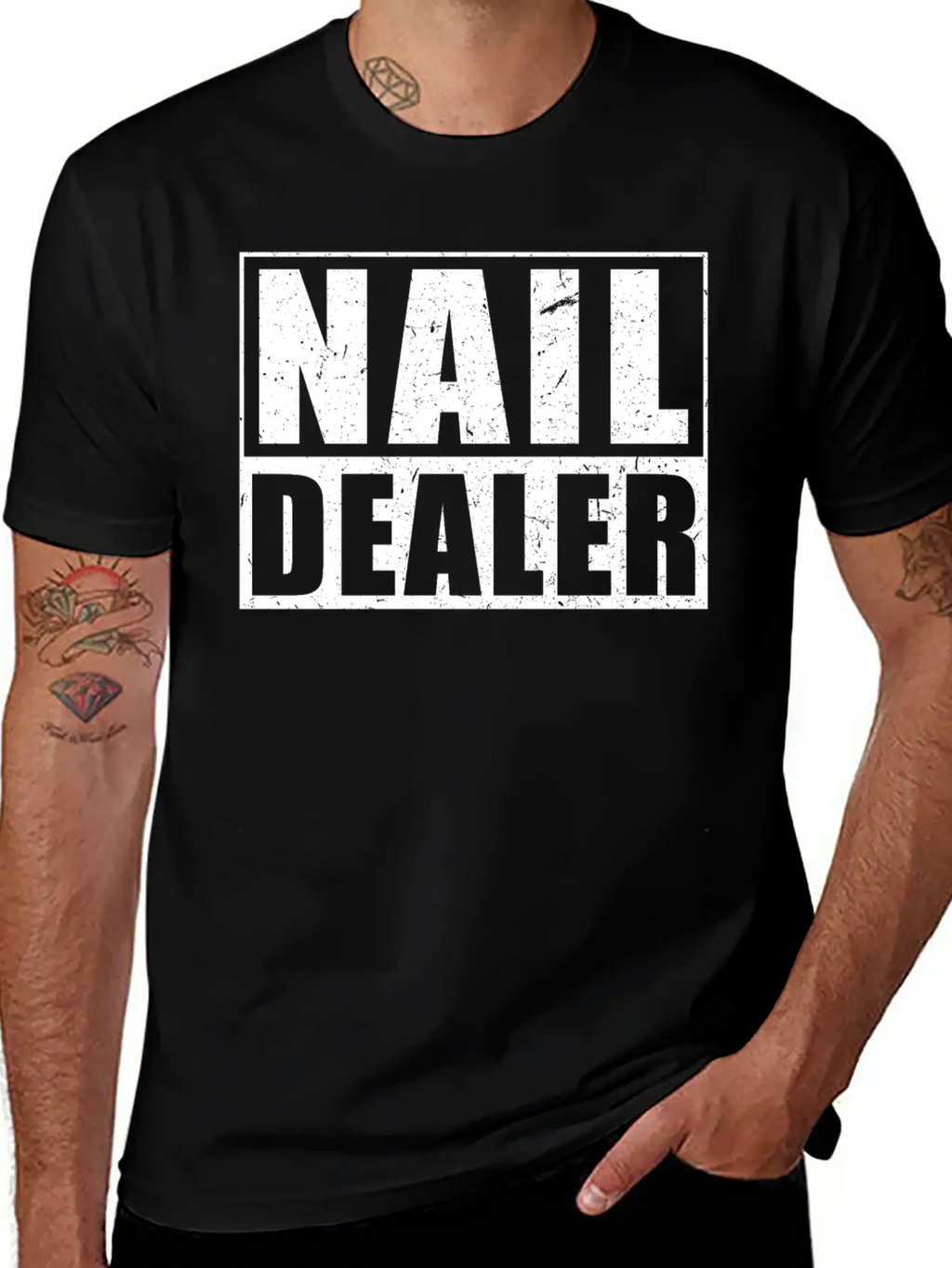 Nails Dealer Manicurist Quote Nail Tech Nail Artis Basic Graphic T-Shirt – Daily Comfort In Soft Cotton