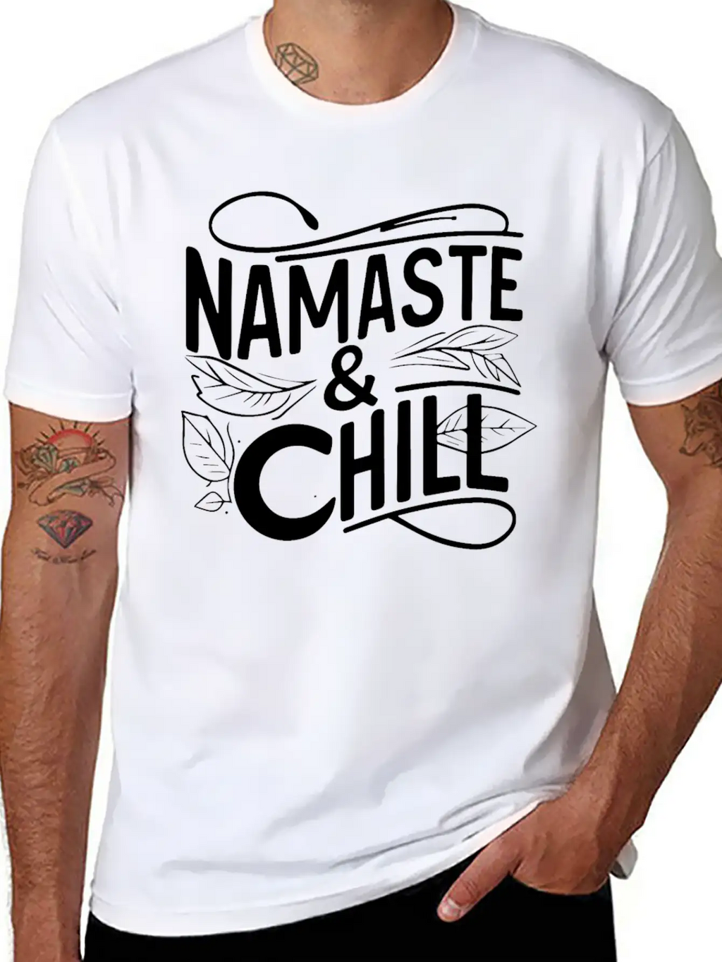 Namaste Chill Yoga Timeless Short Sleeve Tee – Comfy And Minimalist Design