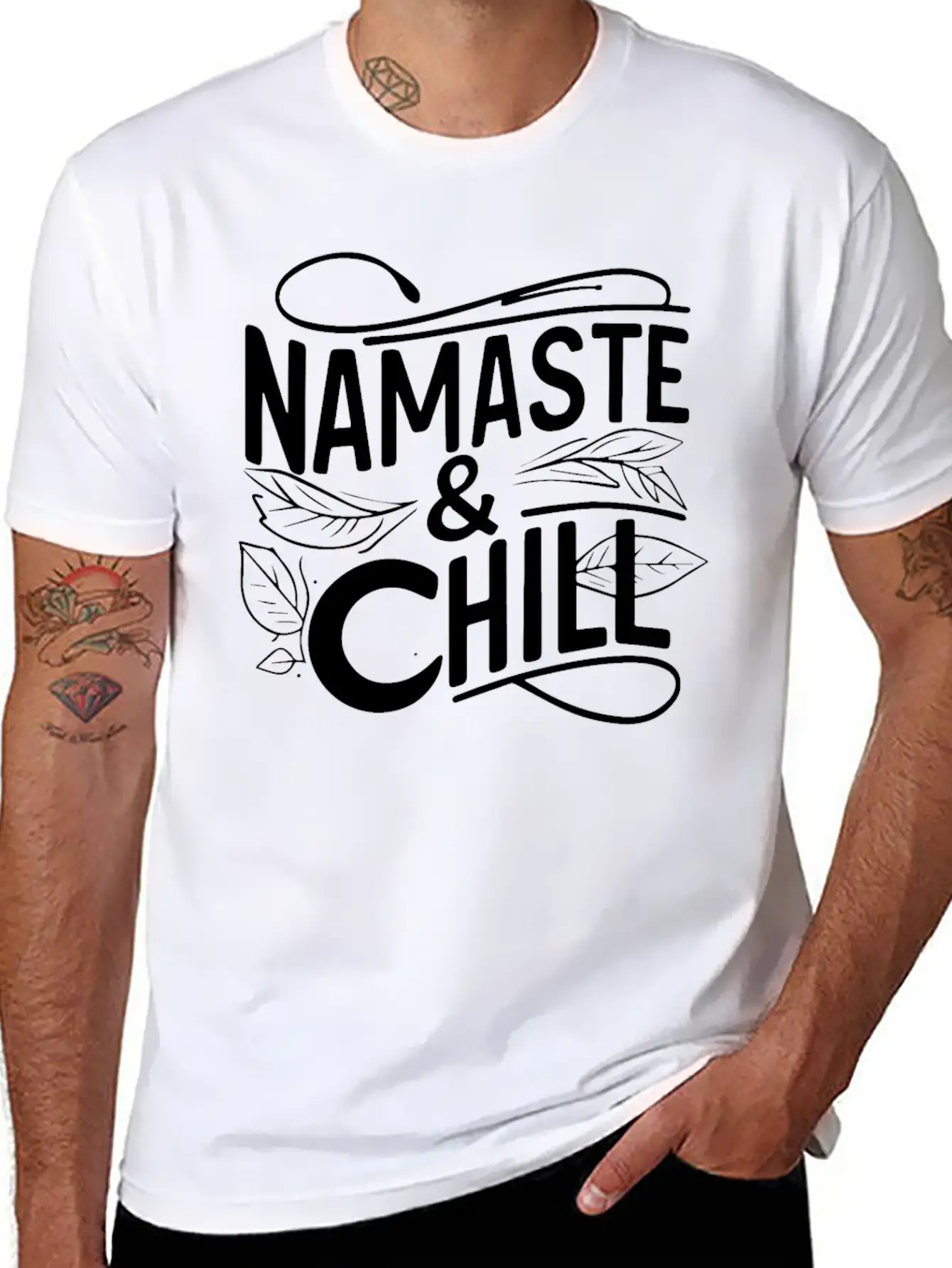 Namaste Chill Yoga Timeless Short Sleeve Tee – Comfy And Minimalist Design