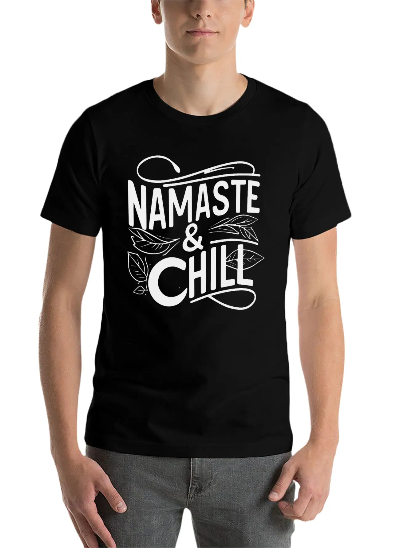 Namaste Chill Yoga Timeless Short Sleeve Tee – Comfy And Minimalist Design