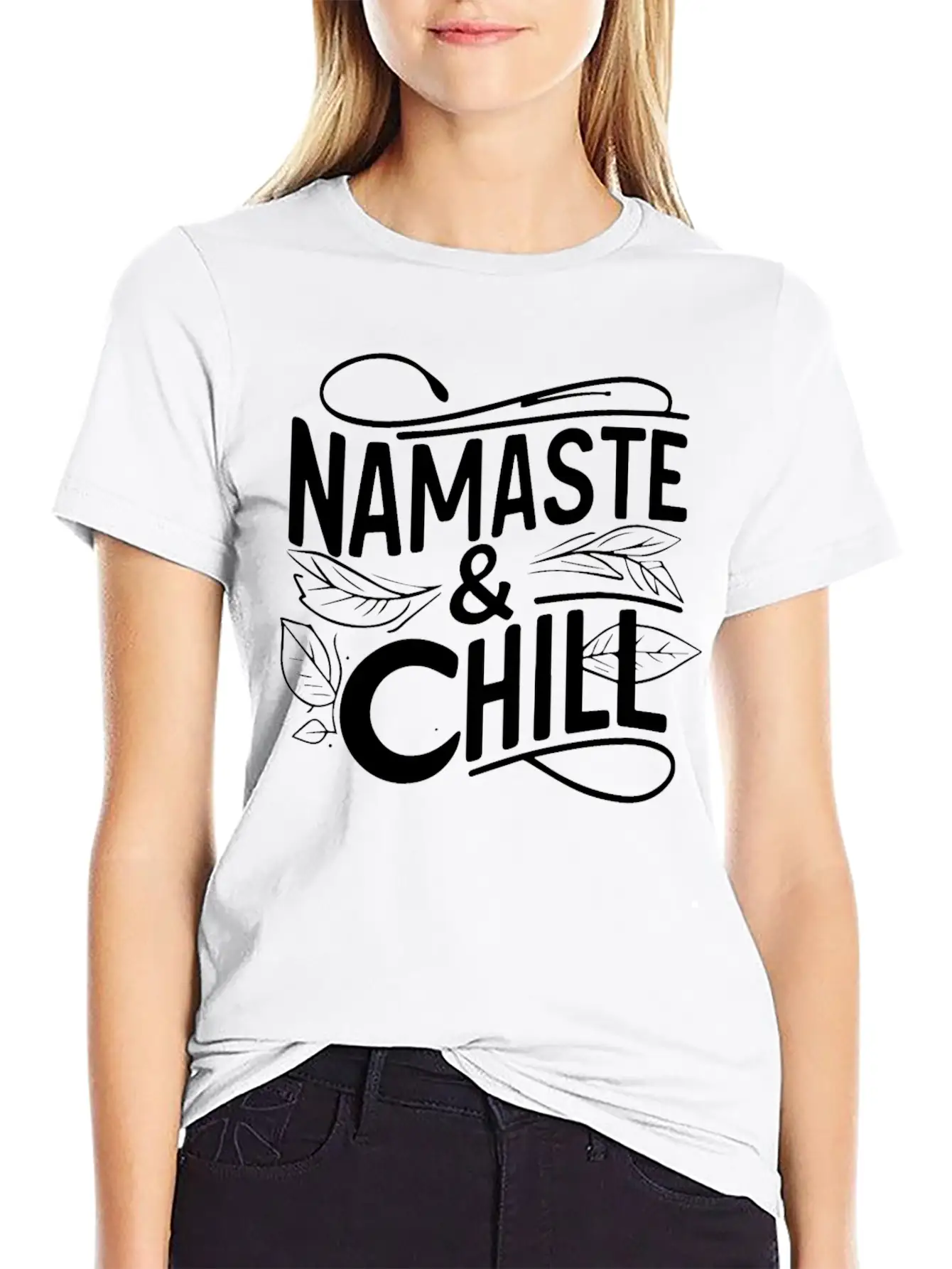 Namaste Chill Yoga Timeless Short Sleeve Tee – Comfy And Minimalist Design