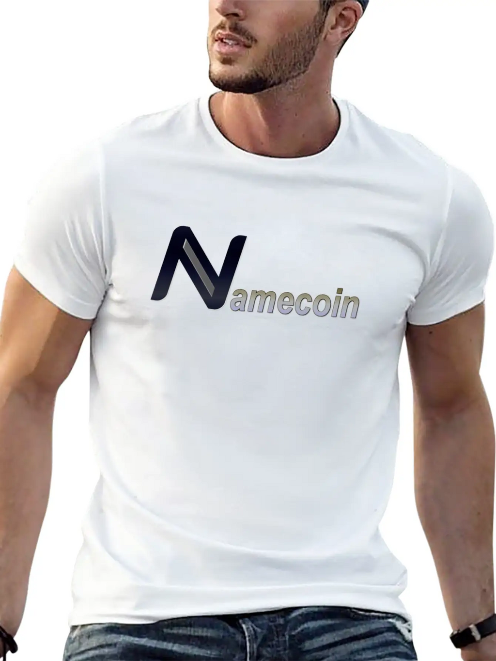 Namecoin G Gold A7 3D Stylish Everyday T-Shirt – Unisex Basic Cotton Tee