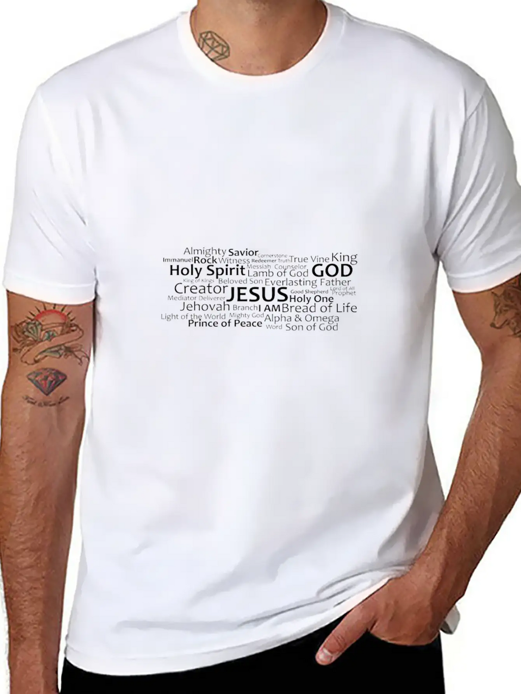 Names Of Jesus God Holy Spirit Classic Cotton Tee – Unisex Comfort For Any Season