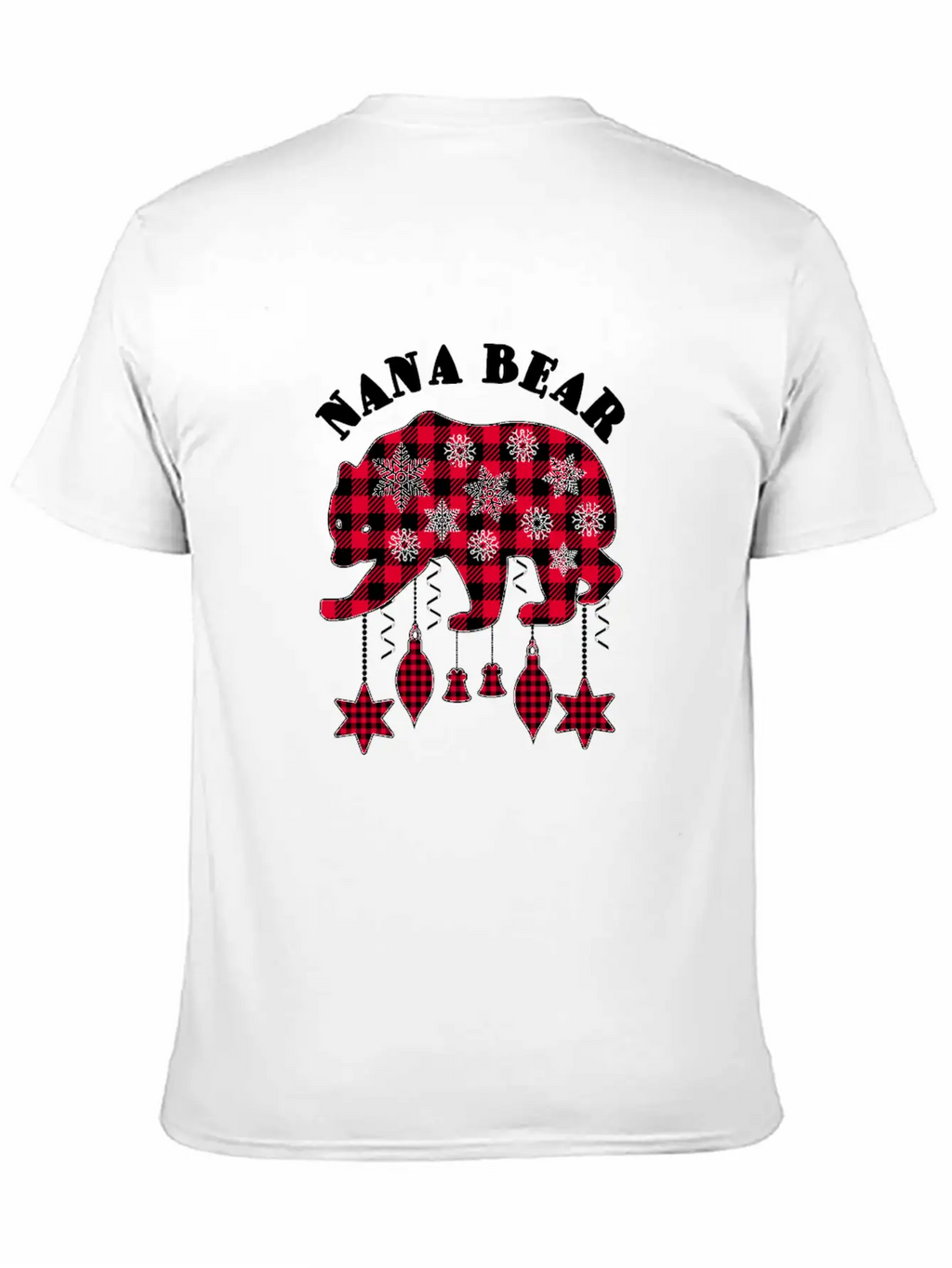 Nana Bear Matching Pajama Family Red Plaid Buffalo Modern Fit Casual T-Shirt – Clean And Versatile Design