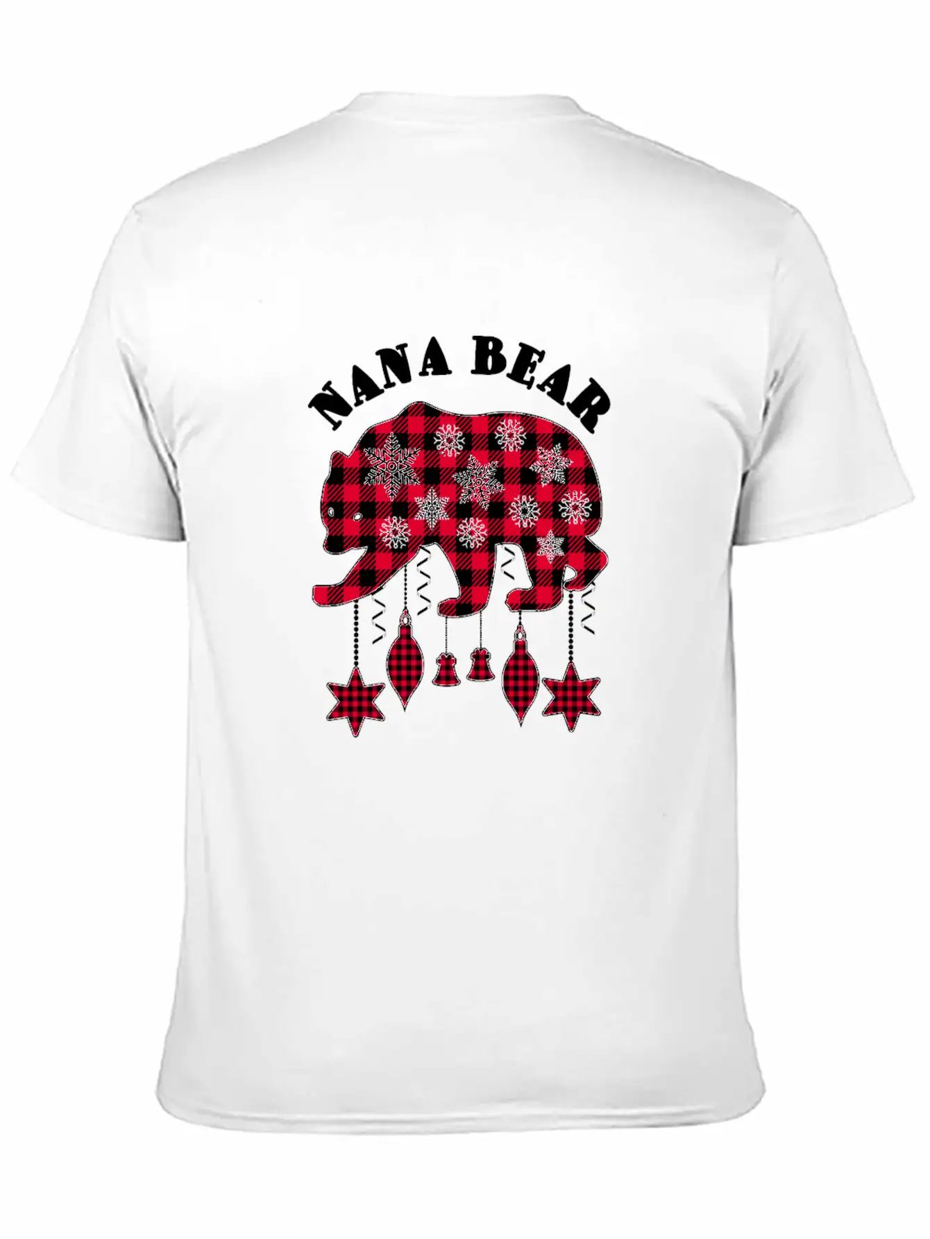 Nana Bear Matching Pajama Family Red Plaid Buffalo Modern Fit Casual T-Shirt – Clean And Versatile Design