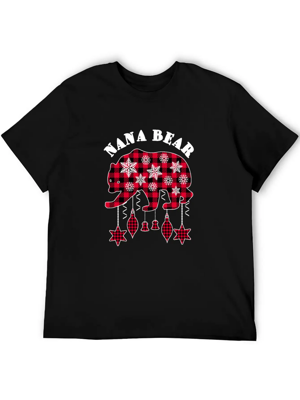 Nana Bear Matching Pajama Family Red Plaid Buffalo Modern Fit Casual T-Shirt – Clean And Versatile Design